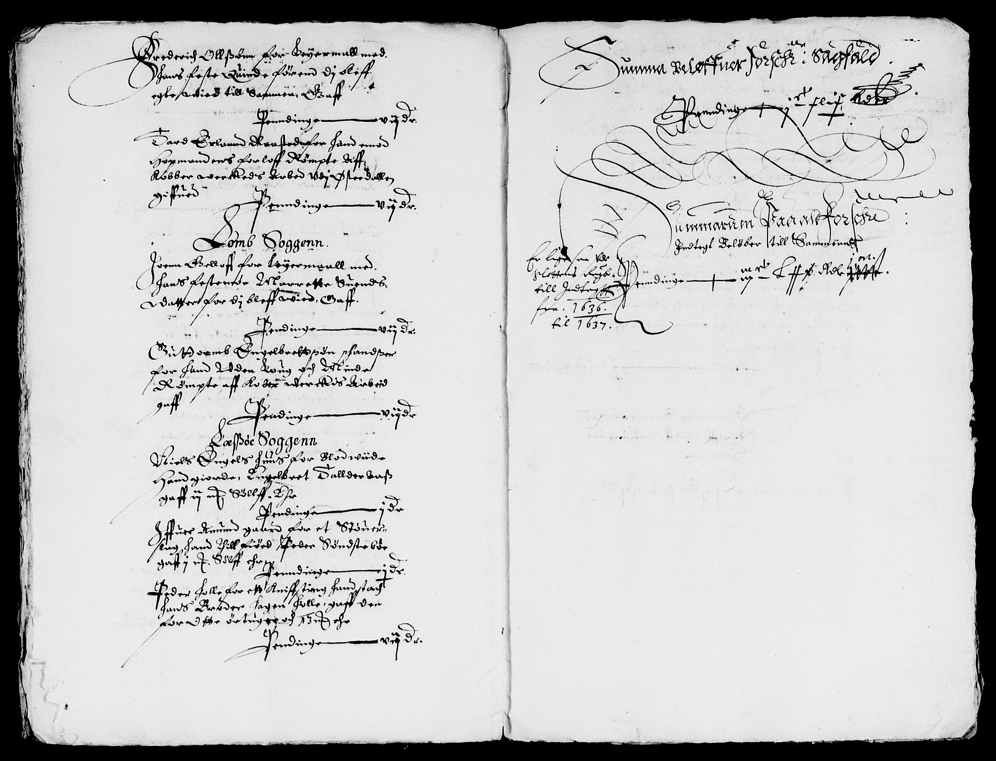 Rentekammeret inntil 1814, Reviderte regnskaper, Lensregnskaper, AV/RA-EA-5023/R/Rb/Rba/L0127: Akershus len, 1635-1637