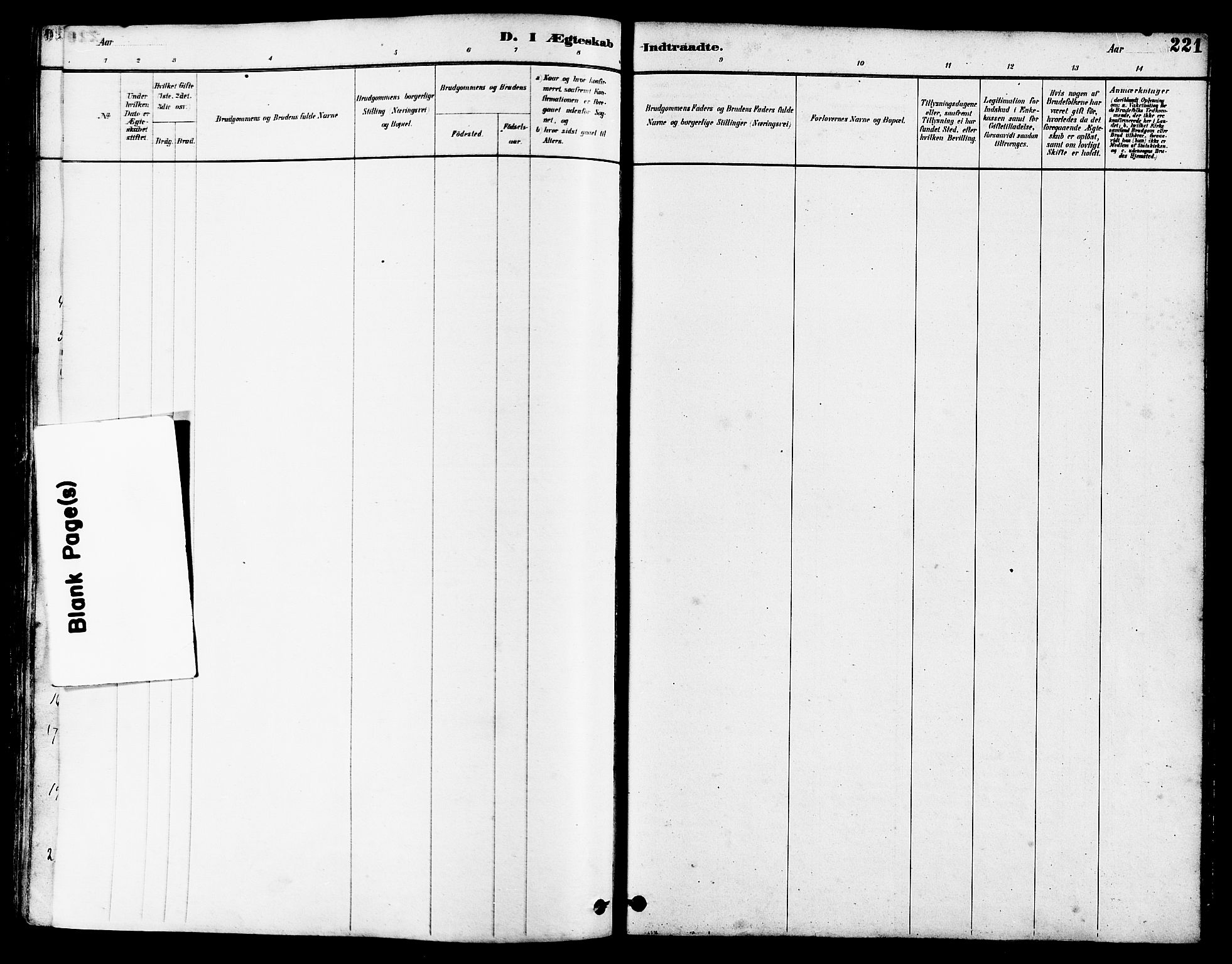 Hetland sokneprestkontor, AV/SAST-A-101826/30/30BB/L0005: Parish register (copy) no. B 5, 1878-1910, p. 221