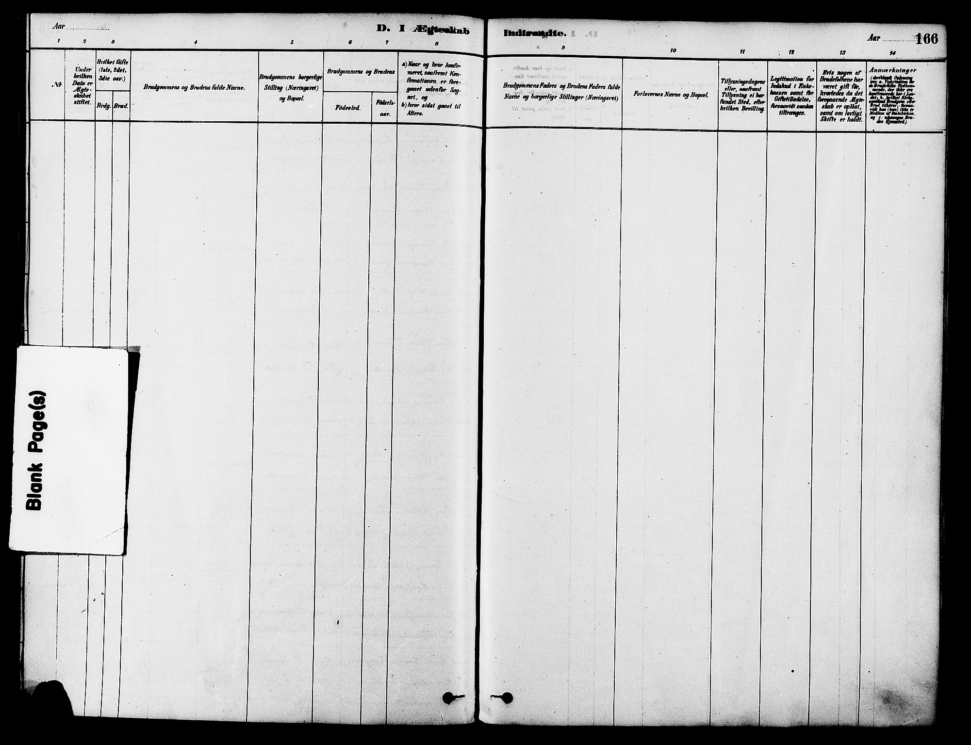 Tysvær sokneprestkontor, AV/SAST-A -101864/H/Ha/Haa/L0006: Parish register (official) no. A 6, 1878-1896, p. 166