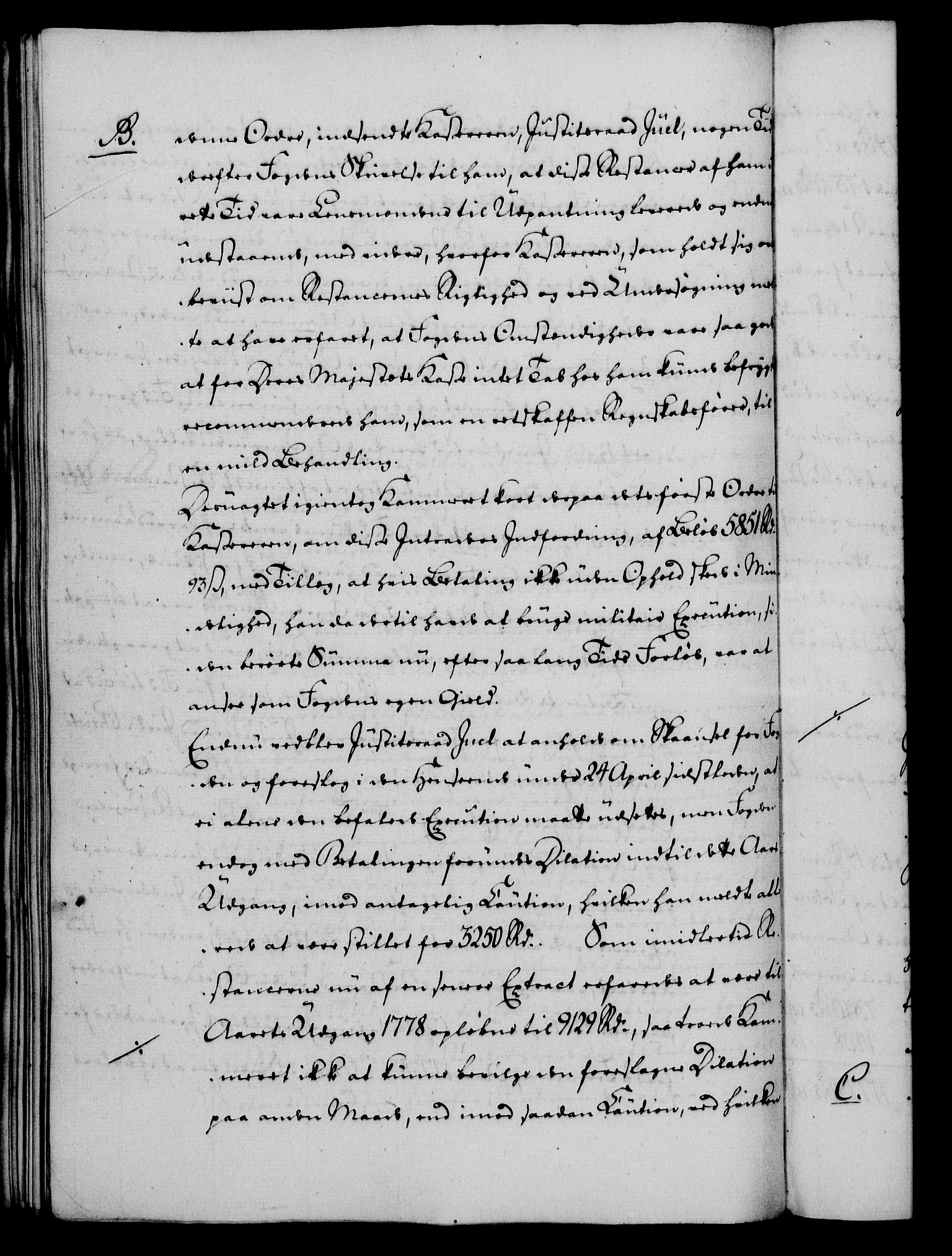Rentekammeret, Kammerkanselliet, RA/EA-3111/G/Gf/Gfa/L0061: Norsk relasjons- og resolusjonsprotokoll (merket RK 52.61), 1779, p. 408