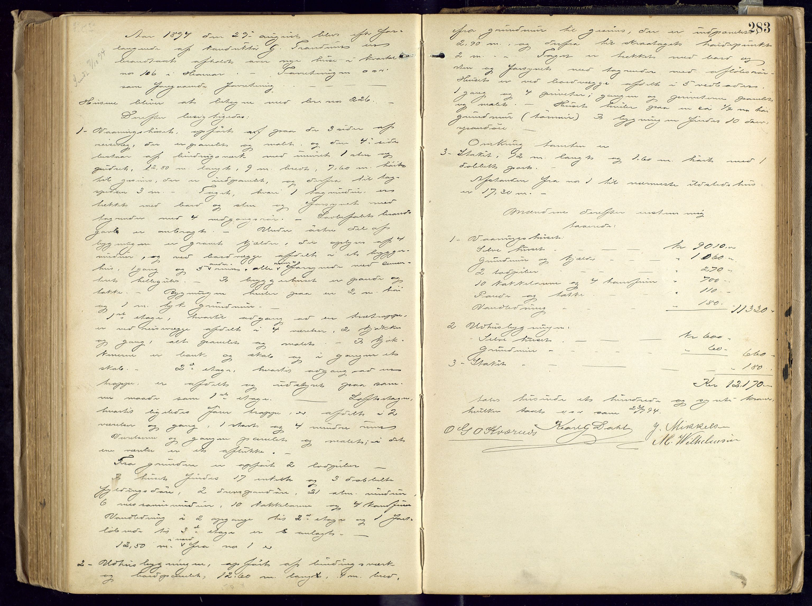 Norges Brannkasse, Hamar, AV/SAH-NBRANH-006/F/Fa/L0003: Branntakstprotokoll, 1886-1897, p. 282b-283a