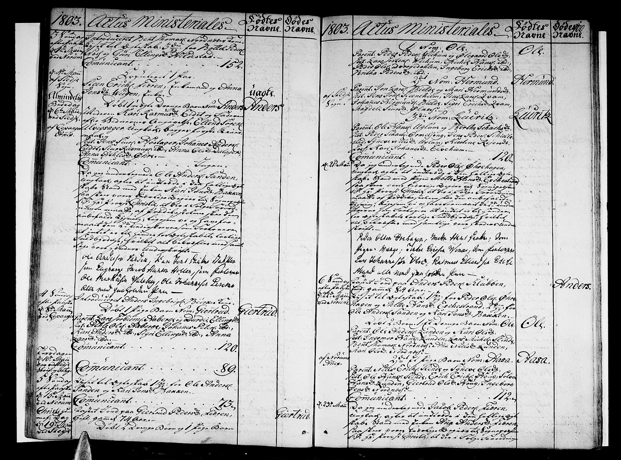 Sogndal sokneprestembete, SAB/A-81301/H/Haa/Haaa/L0008: Parish register (official) no. A 8, 1795-1809, p. 100