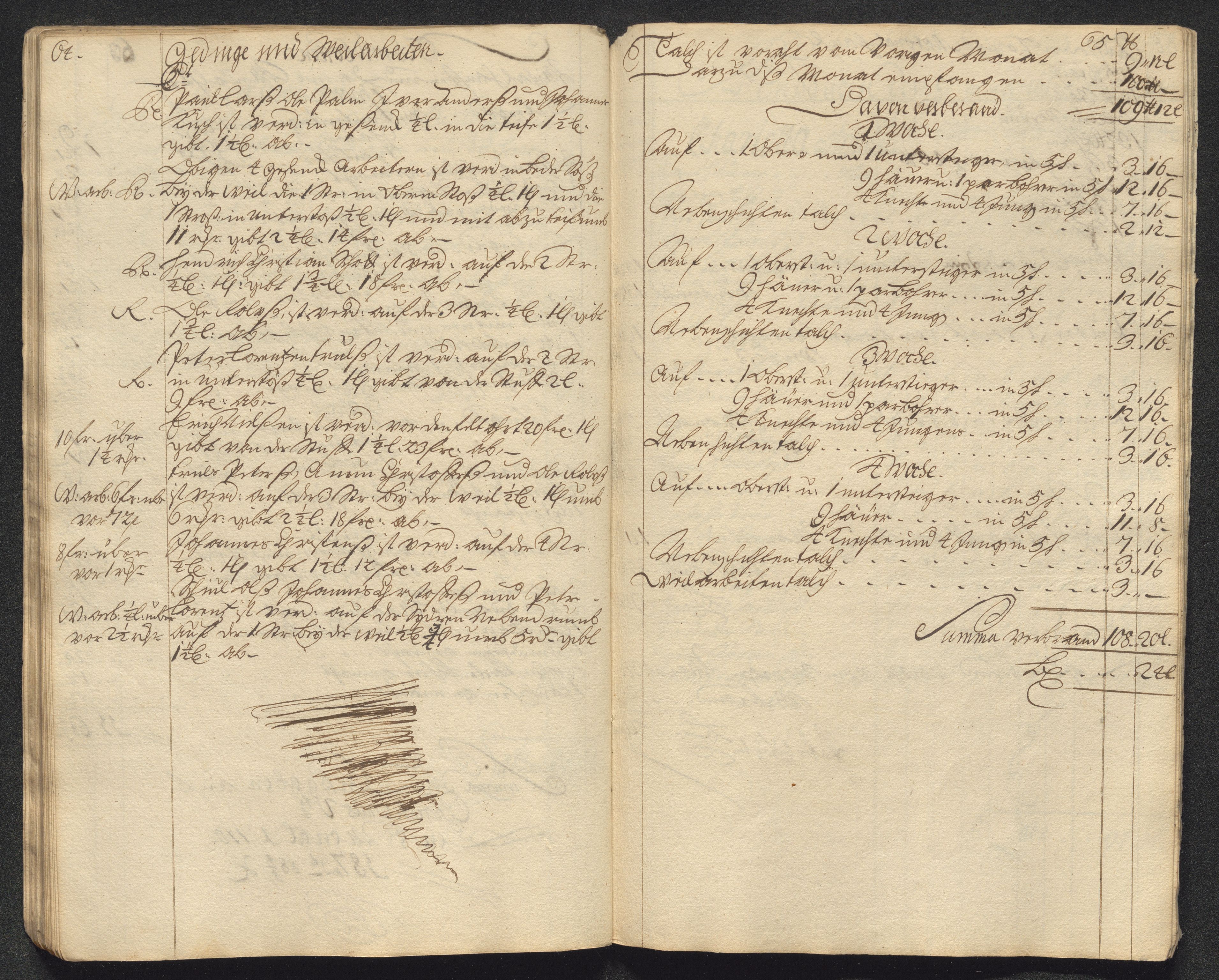 Kongsberg Sølvverk 1623-1816, AV/SAKO-EA-3135/001/D/Dc/Dcd/L0099: Utgiftsregnskap for gruver m.m., 1710, p. 361
