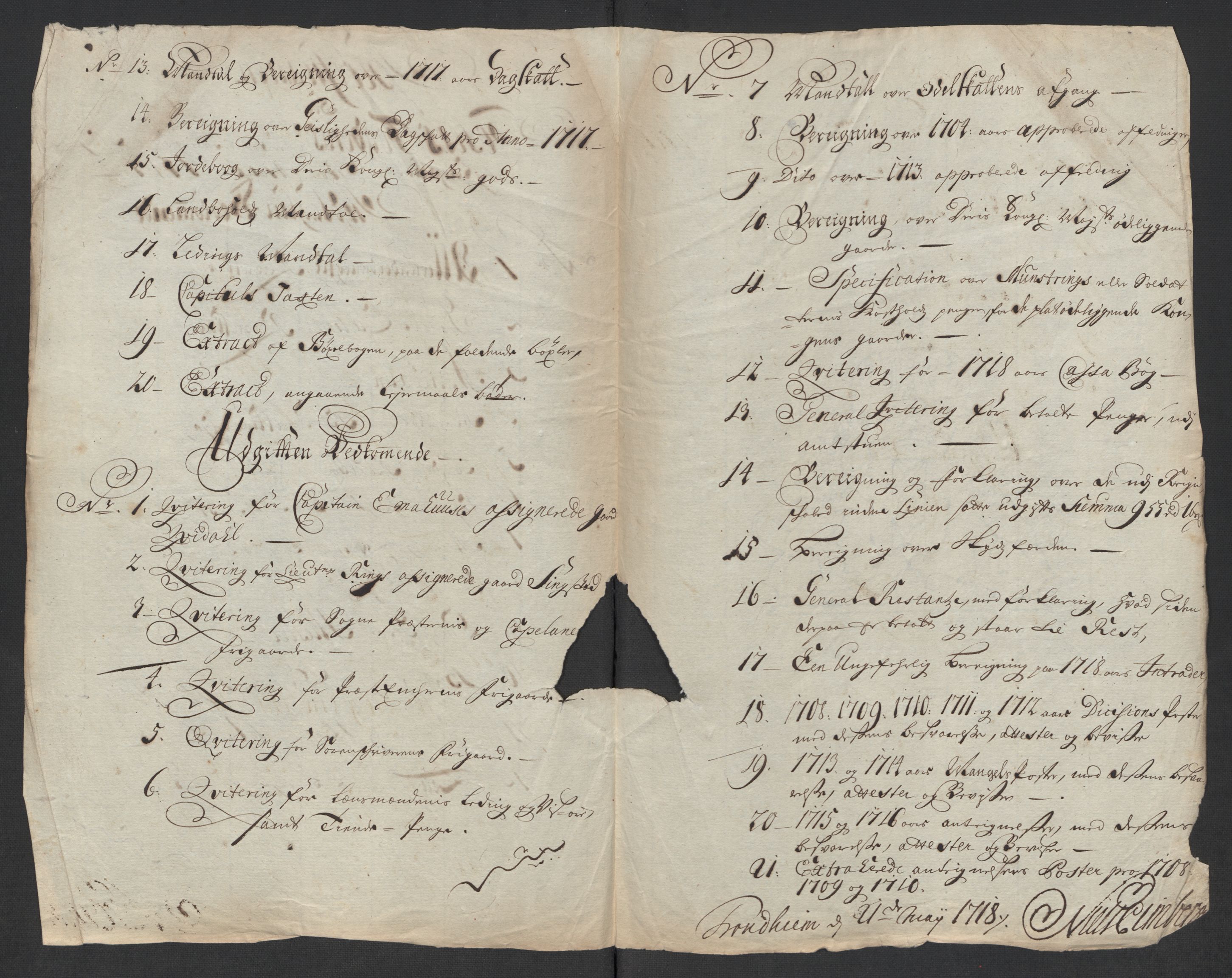 Rentekammeret inntil 1814, Reviderte regnskaper, Fogderegnskap, AV/RA-EA-4092/R57/L3865: Fogderegnskap Fosen, 1717, p. 21