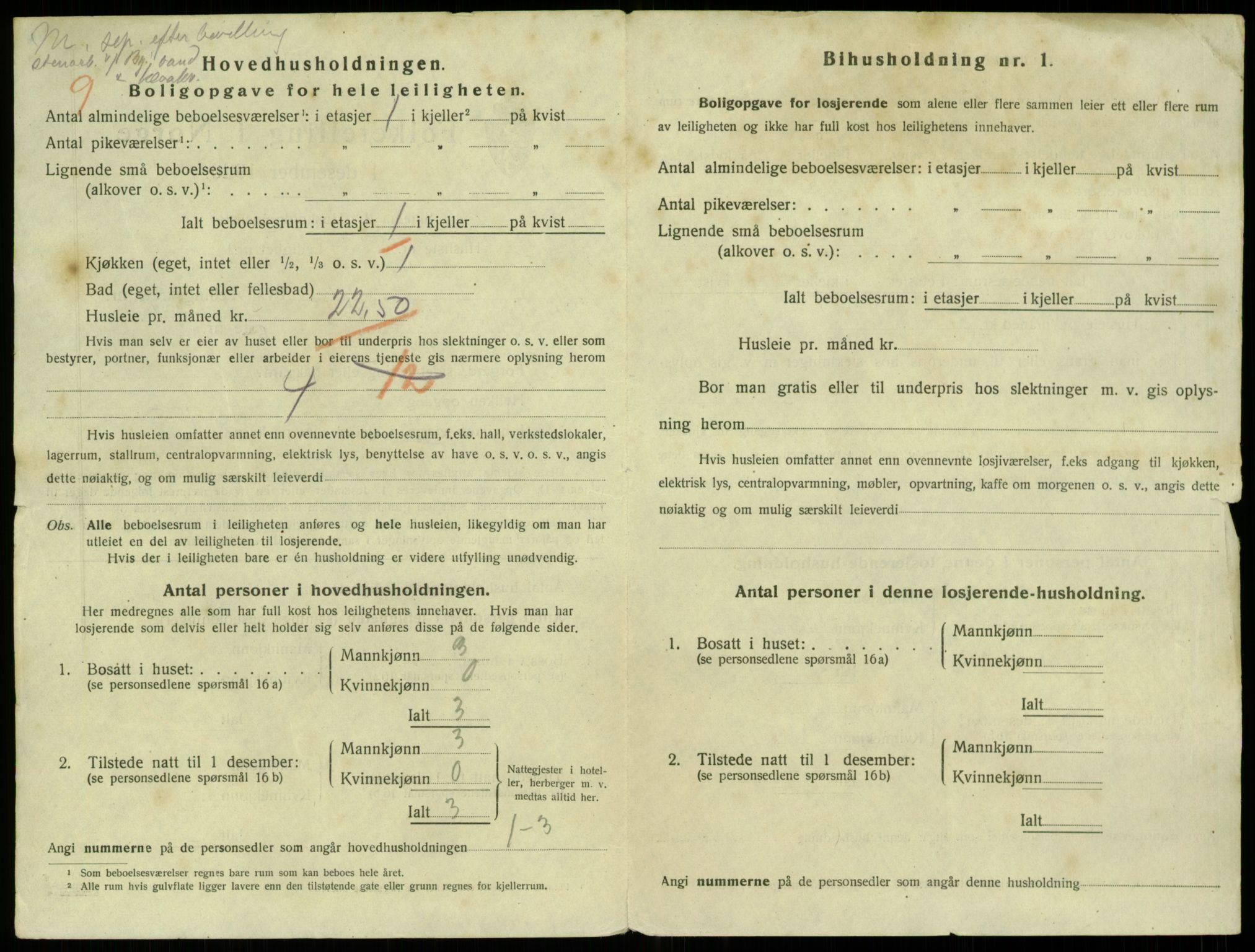 SAB, 1920 census for Bergen, 1920, p. 54274