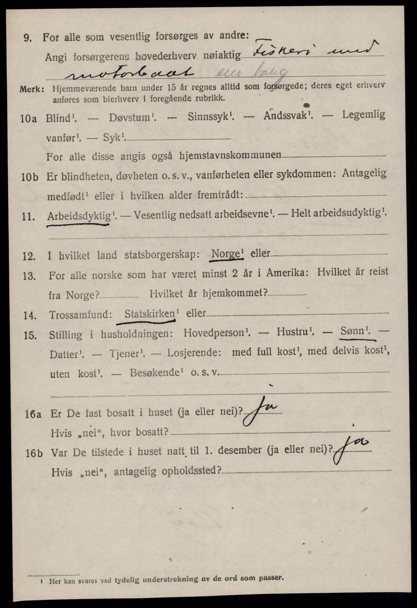 SAT, 1920 census for Giske, 1920, p. 2633