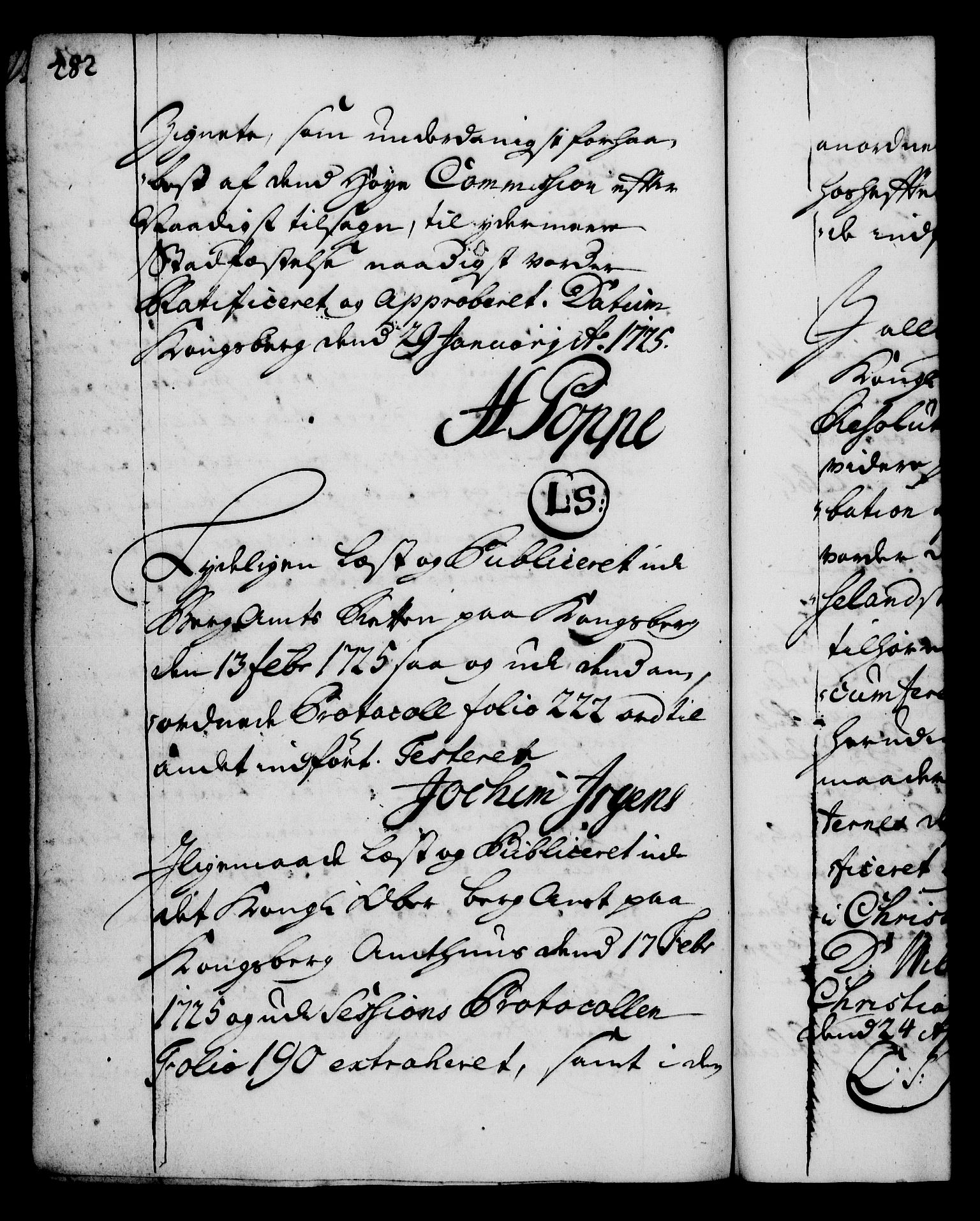 Rentekammeret, Kammerkanselliet, AV/RA-EA-3111/G/Gg/Gga/L0002: Norsk ekspedisjonsprotokoll med register (merket RK 53.2), 1723-1727, p. 482