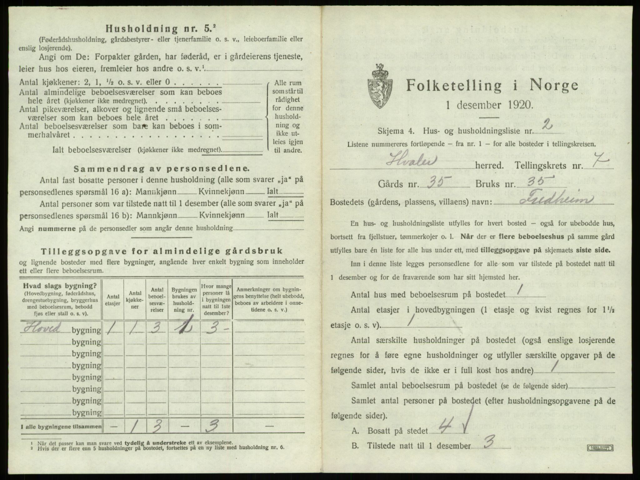 SAO, 1920 census for Hvaler, 1920, p. 1120