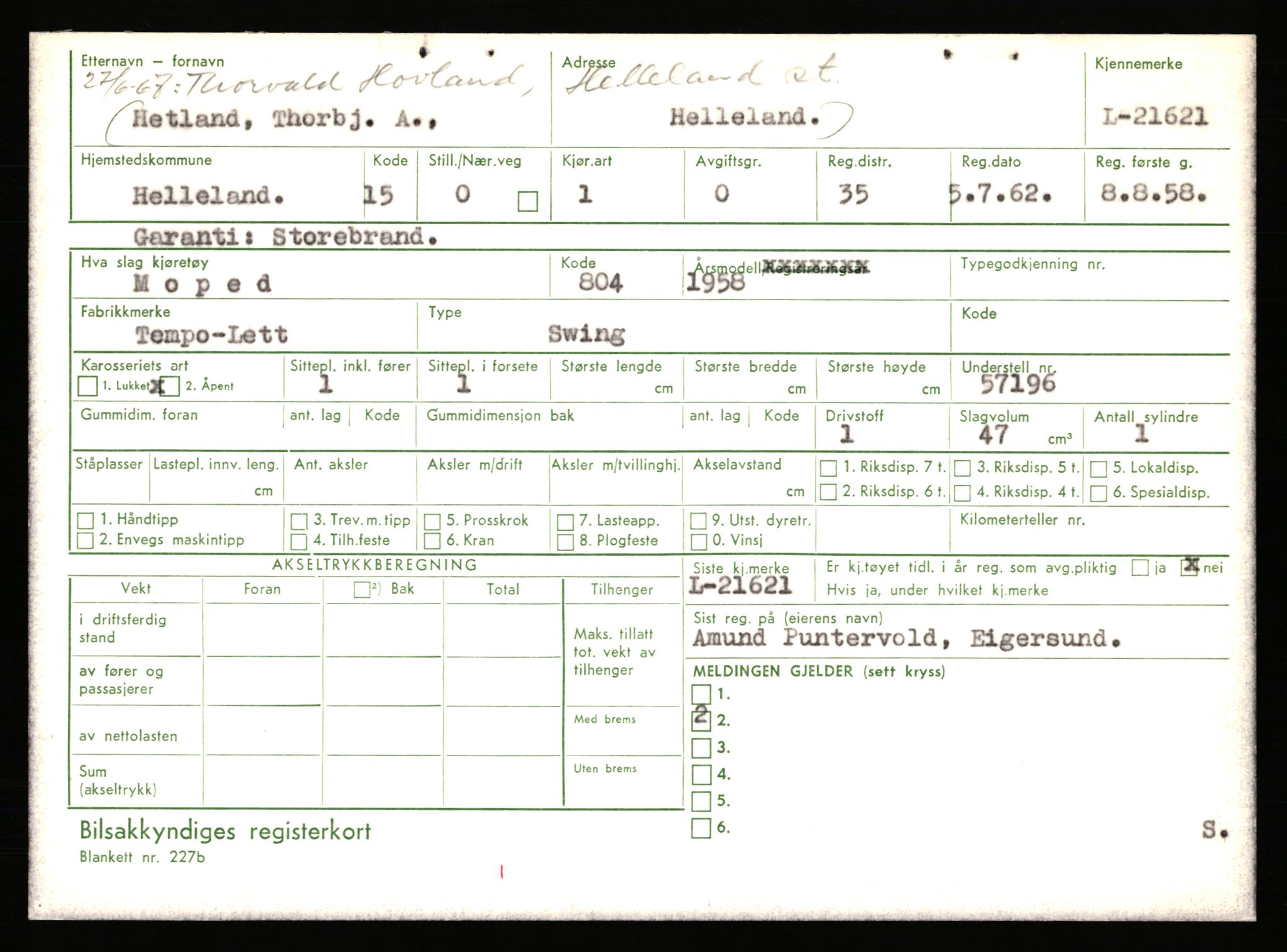 Stavanger trafikkstasjon, AV/SAST-A-101942/0/F/L0038: L-21500 - L-22252, 1930-1971, p. 431