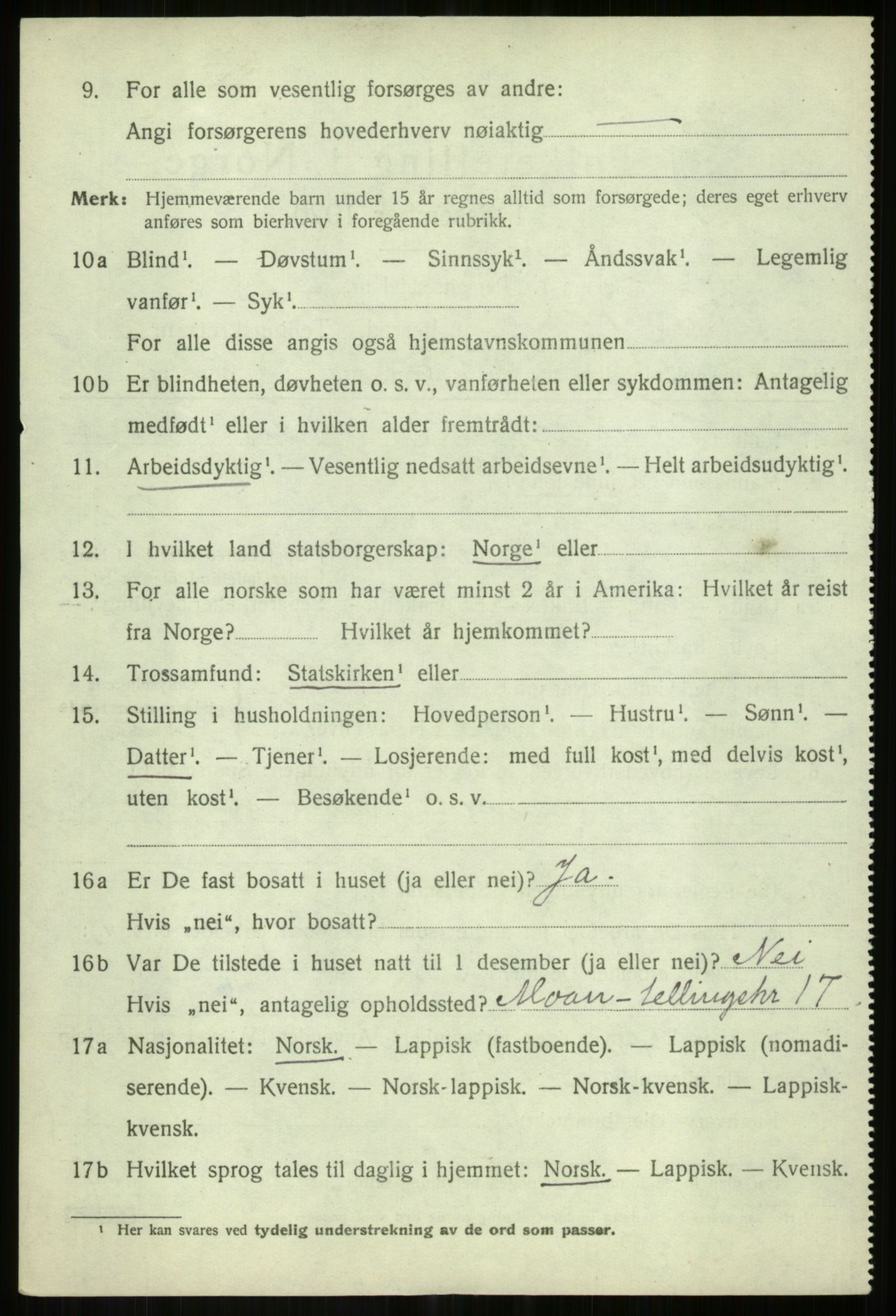 SATØ, 1920 census for Målselv, 1920, p. 9162