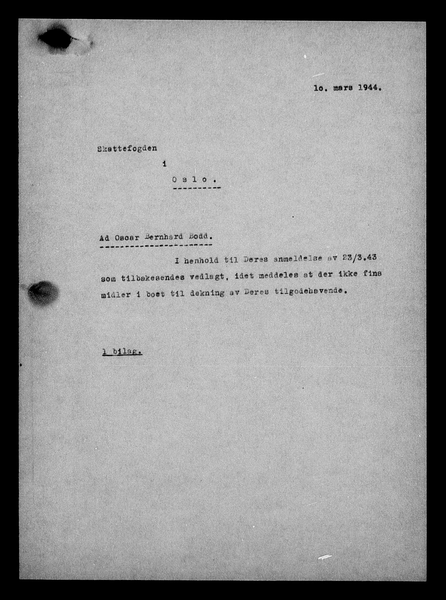 Justisdepartementet, Tilbakeføringskontoret for inndratte formuer, AV/RA-S-1564/H/Hc/Hcc/L0927: --, 1945-1947, p. 111