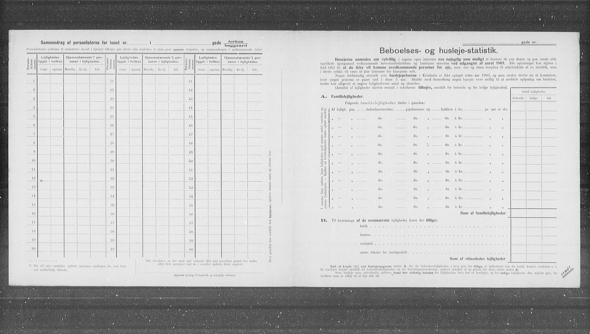 OBA, Municipal Census 1905 for Kristiania, 1905, p. 27256