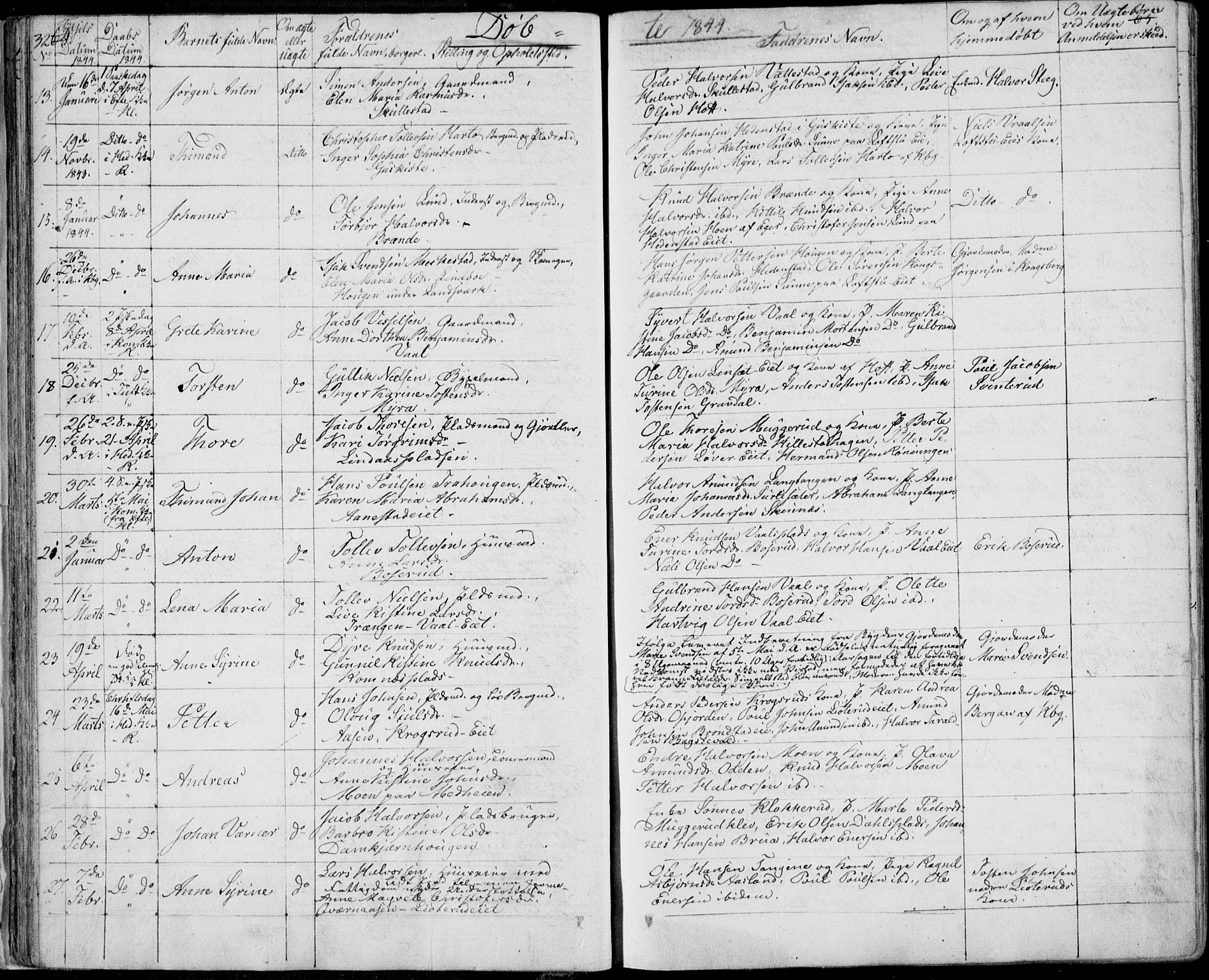 Sandsvær kirkebøker, AV/SAKO-A-244/F/Fa/L0005: Parish register (official) no. I 5, 1840-1856, p. 64-65