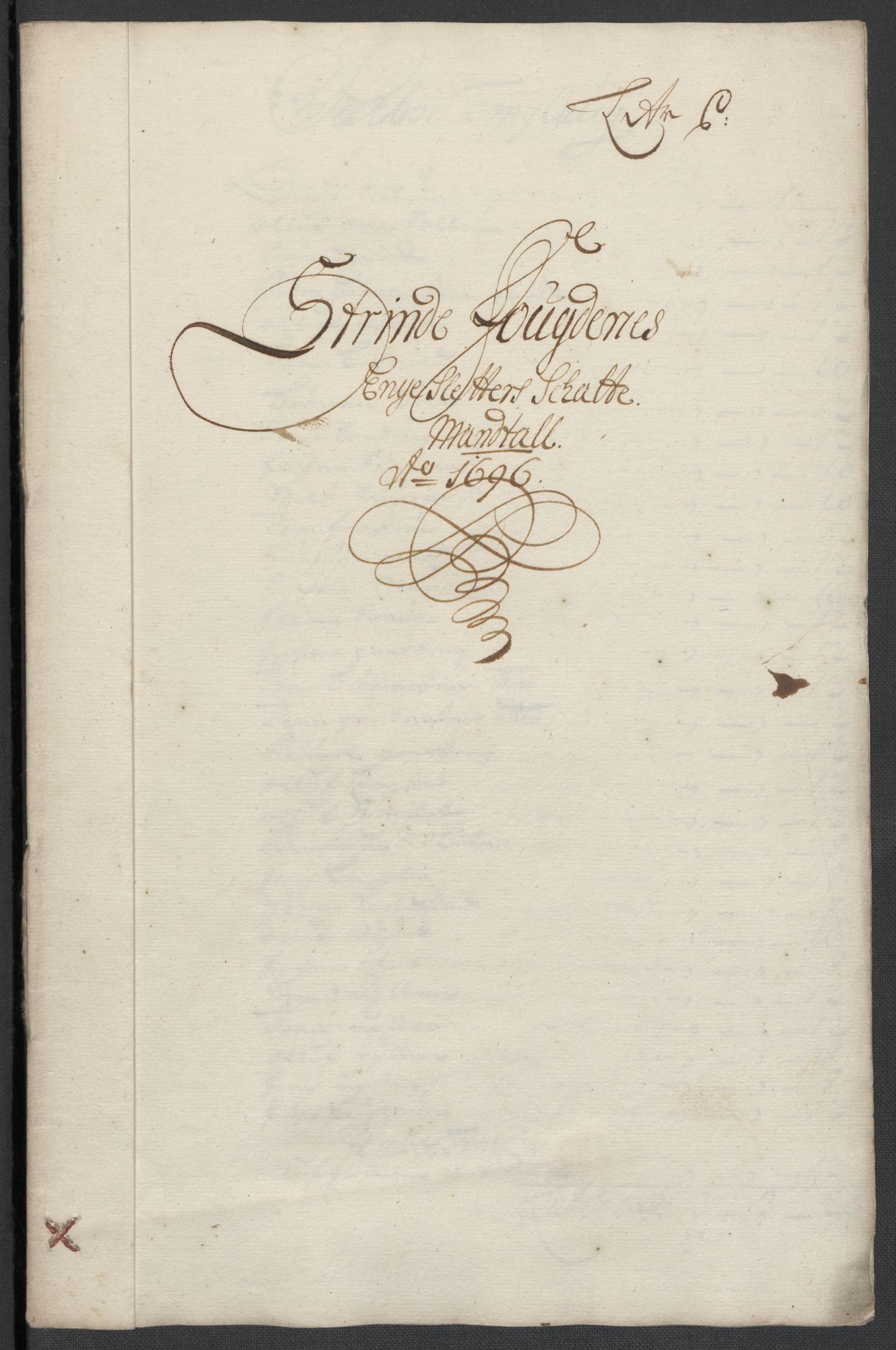 Rentekammeret inntil 1814, Reviderte regnskaper, Fogderegnskap, AV/RA-EA-4092/R61/L4106: Fogderegnskap Strinda og Selbu, 1696-1697, p. 32