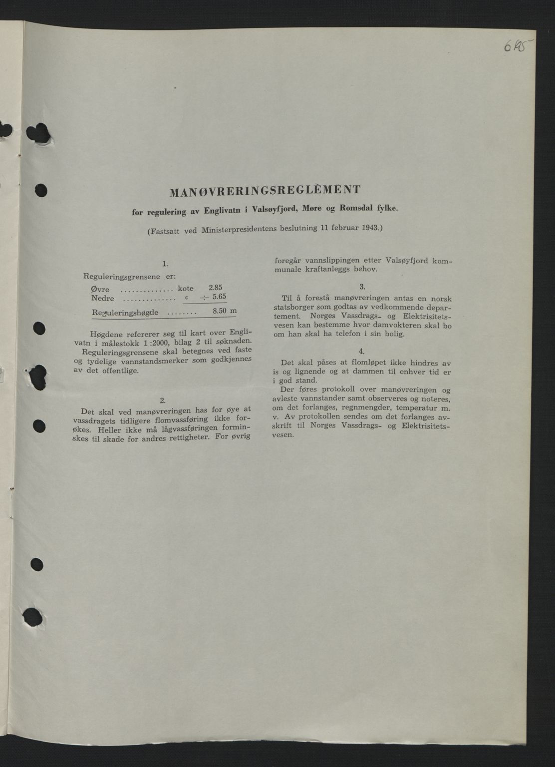 Nordmøre sorenskriveri, AV/SAT-A-4132/1/2/2Ca: Mortgage book no. B90, 1942-1943, Diary no: : 1066/1943