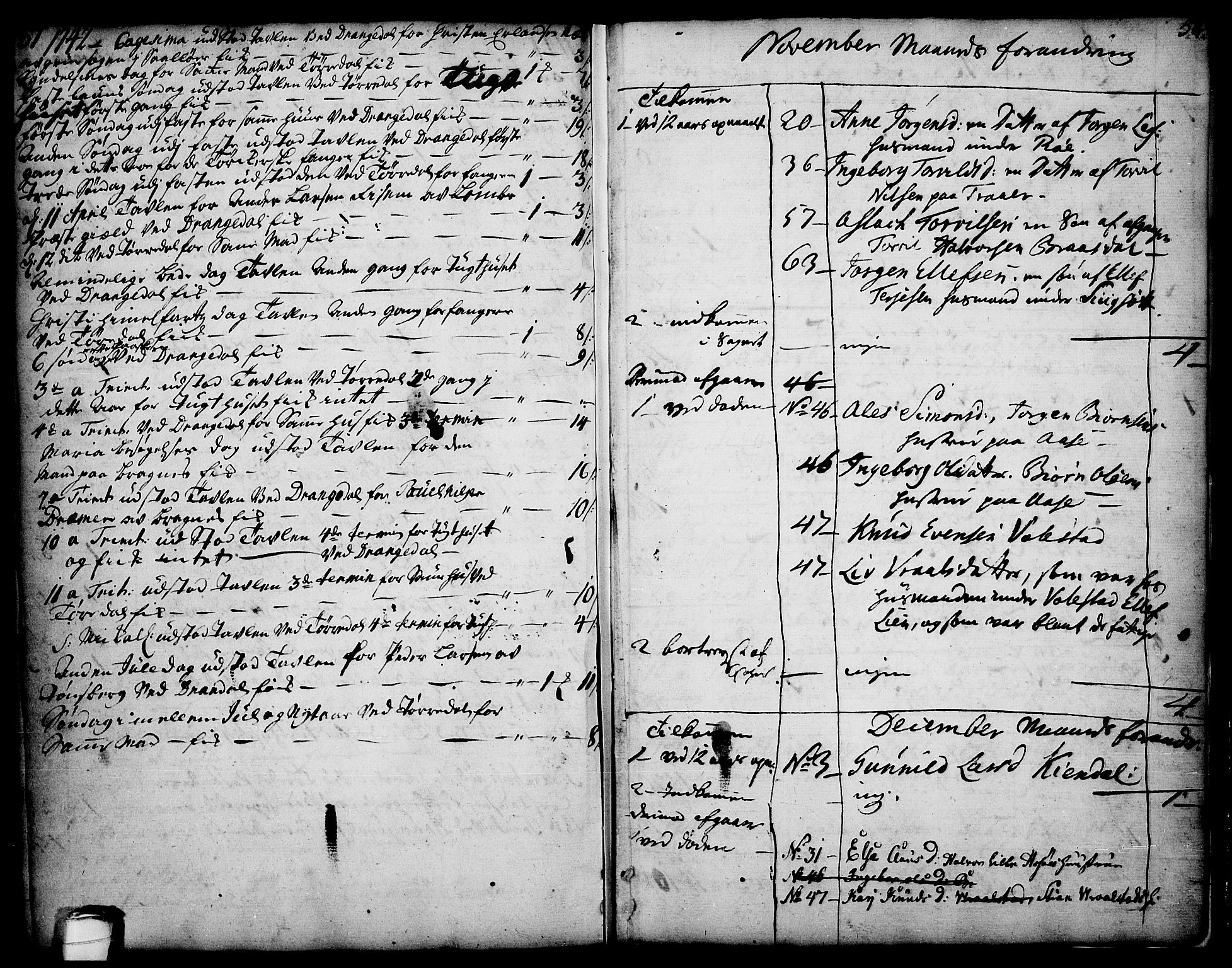 Drangedal kirkebøker, SAKO/A-258/F/Fa/L0002: Parish register (official) no. 2, 1733-1753, p. 51-52