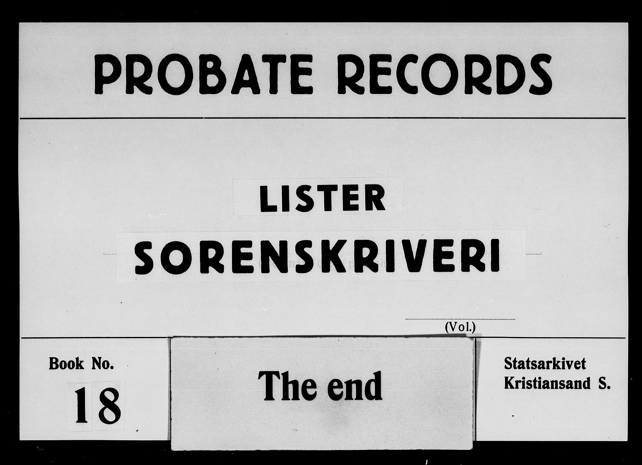 Lister sorenskriveri, AV/SAK-1221-0003/H/Hc/L0018: Skifteprotokoll nr 18 med register, 1718-1723