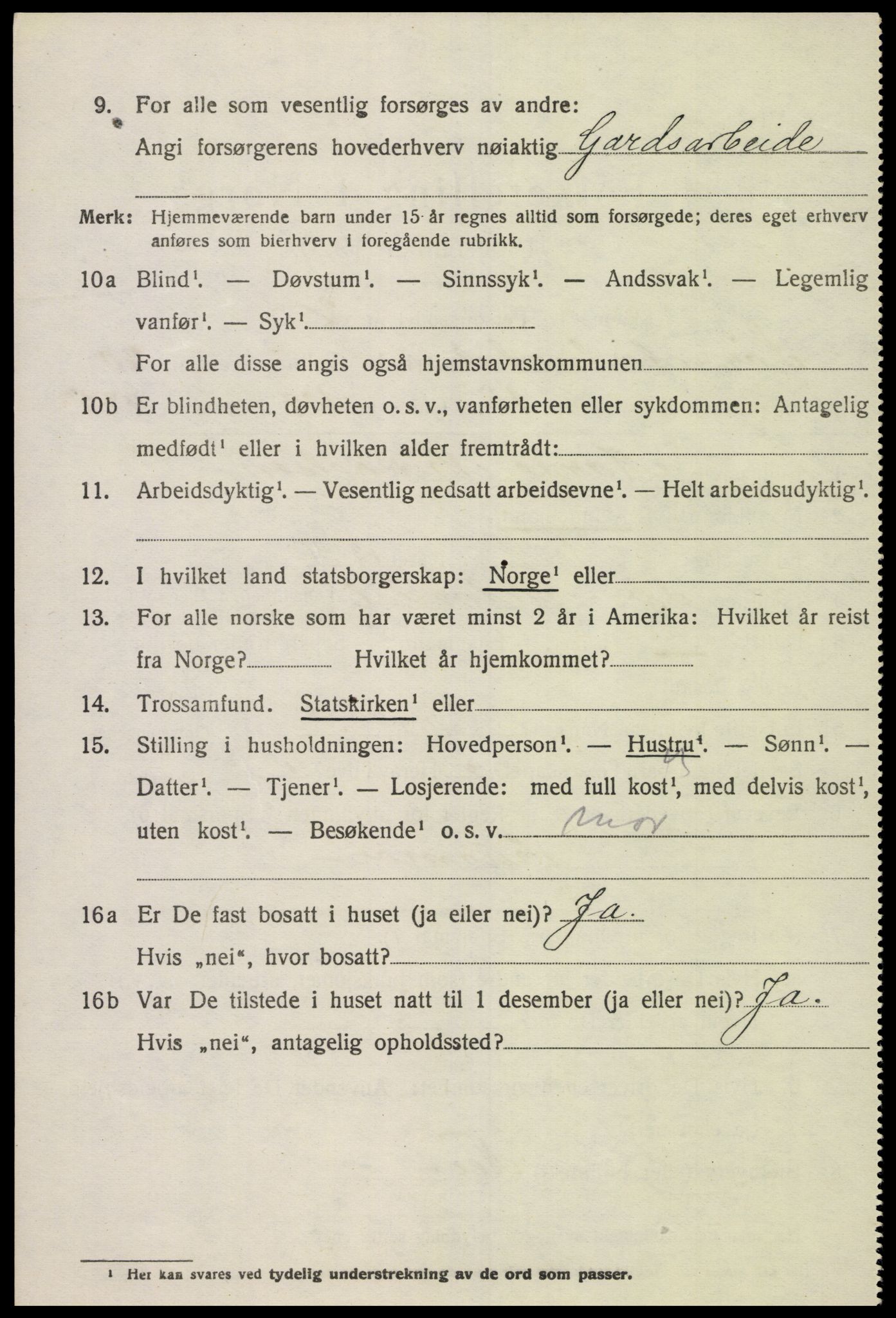 SAK, 1920 census for Sør-Audnedal, 1920, p. 6842