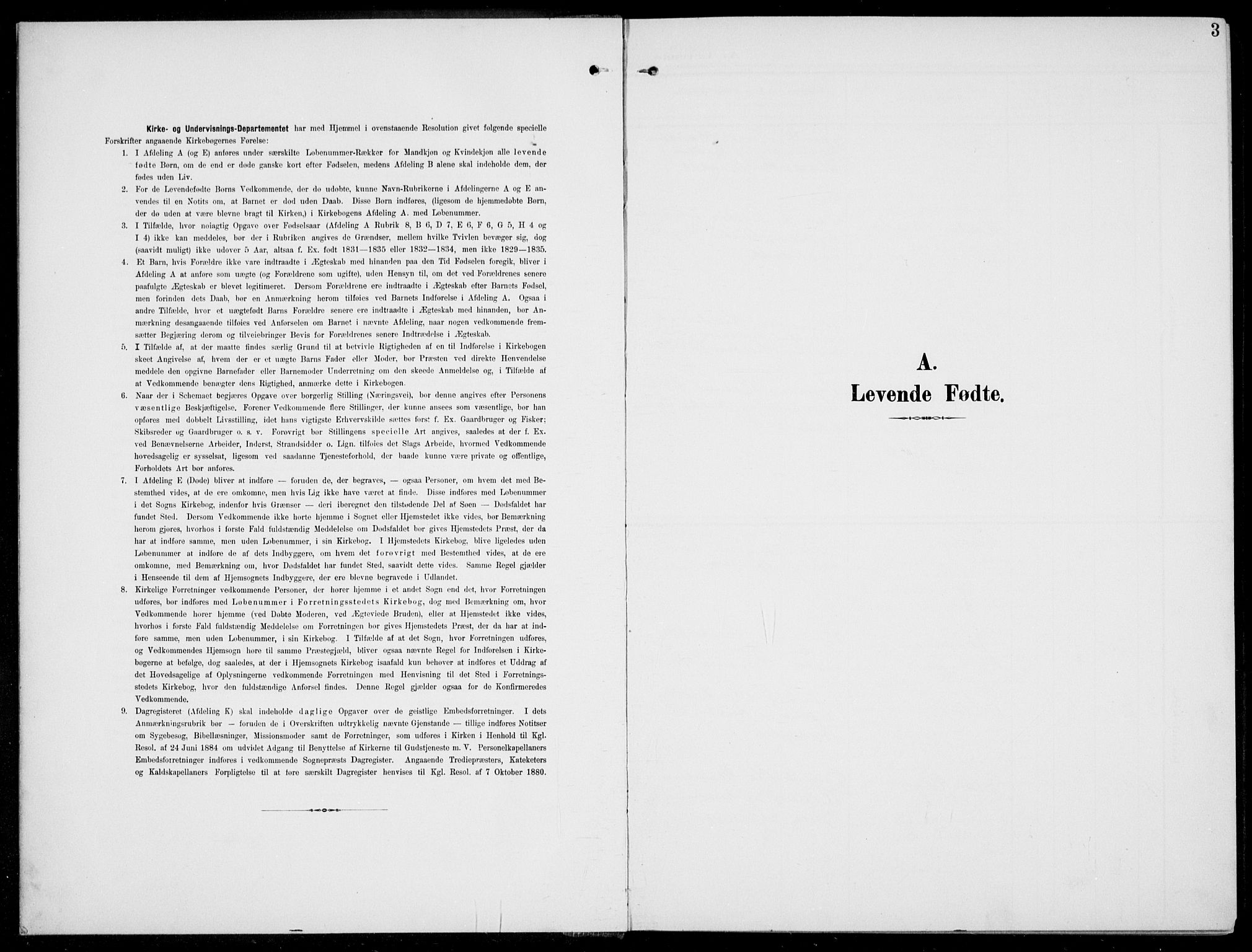 Jostedal sokneprestembete, SAB/A-80601/H/Hab/Habc/L0001: Parish register (copy) no. C 1, 1903-1939, p. 3
