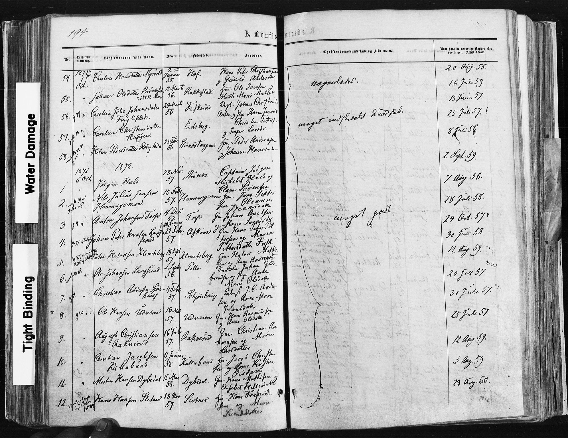 Trøgstad prestekontor Kirkebøker, SAO/A-10925/F/Fa/L0009: Parish register (official) no. I 9, 1865-1877, p. 194