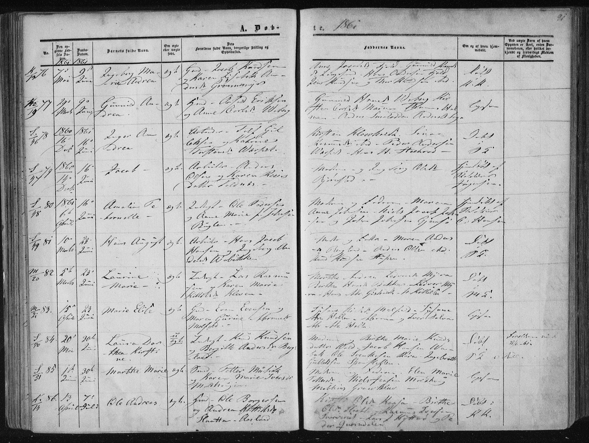 Solum kirkebøker, AV/SAKO-A-306/F/Fa/L0007: Parish register (official) no. I 7, 1856-1864, p. 91