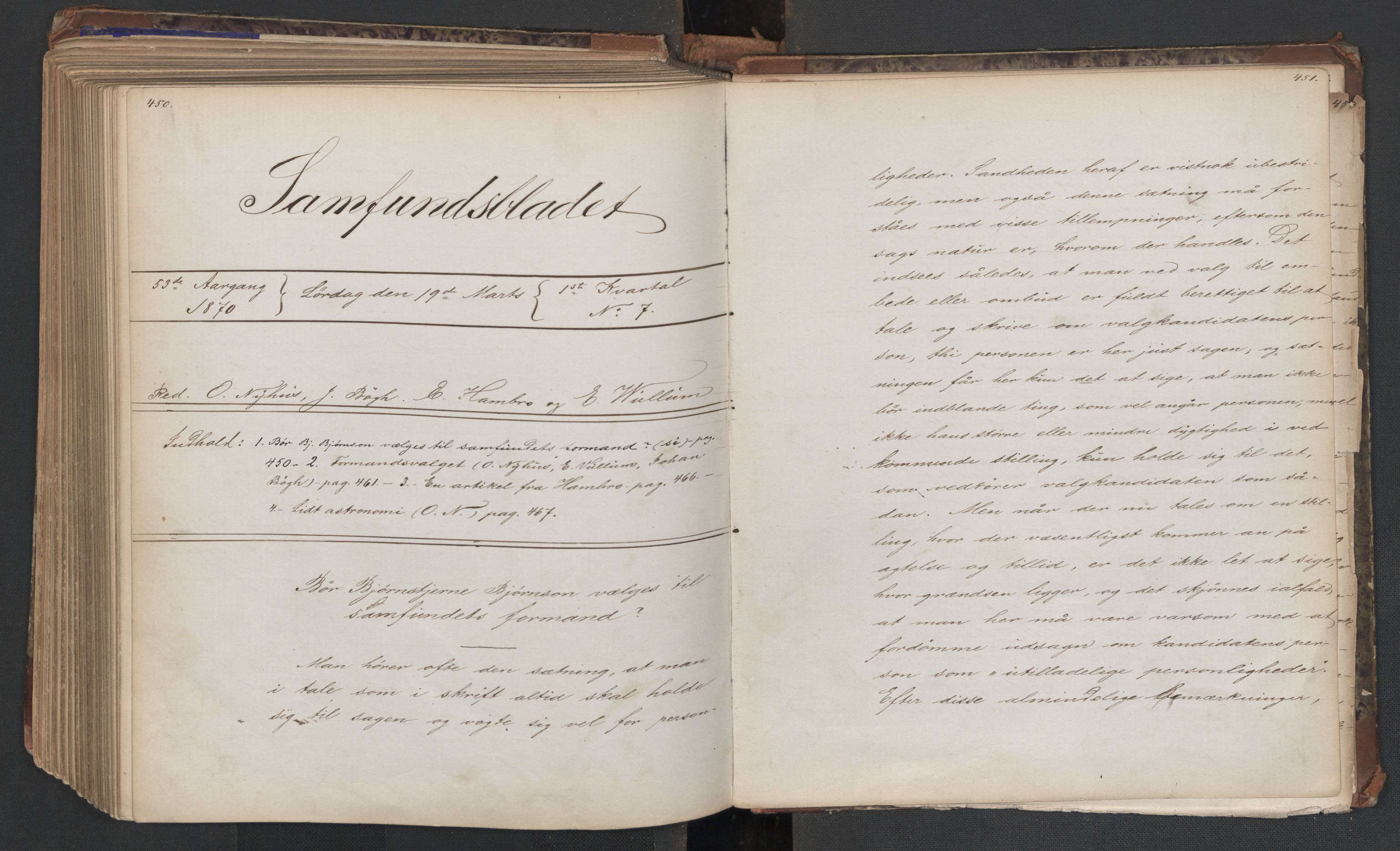 Det Norske Studentersamfund, AV/RA-PA-1322/X/Xa/L0008/0003: -- / Samfundsbladet, 1869-1870, p. 228