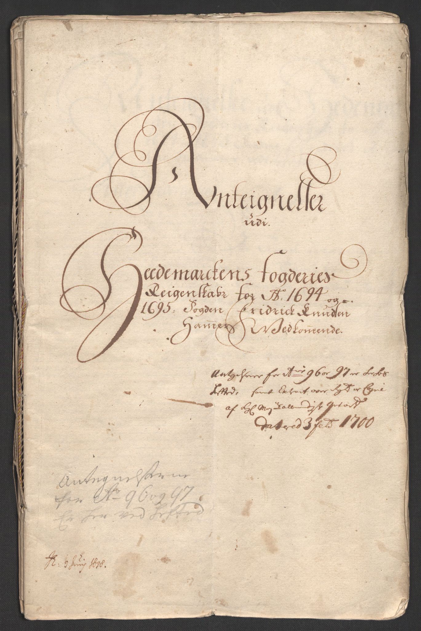 Rentekammeret inntil 1814, Reviderte regnskaper, Fogderegnskap, AV/RA-EA-4092/R16/L1037: Fogderegnskap Hedmark, 1697-1698, p. 209