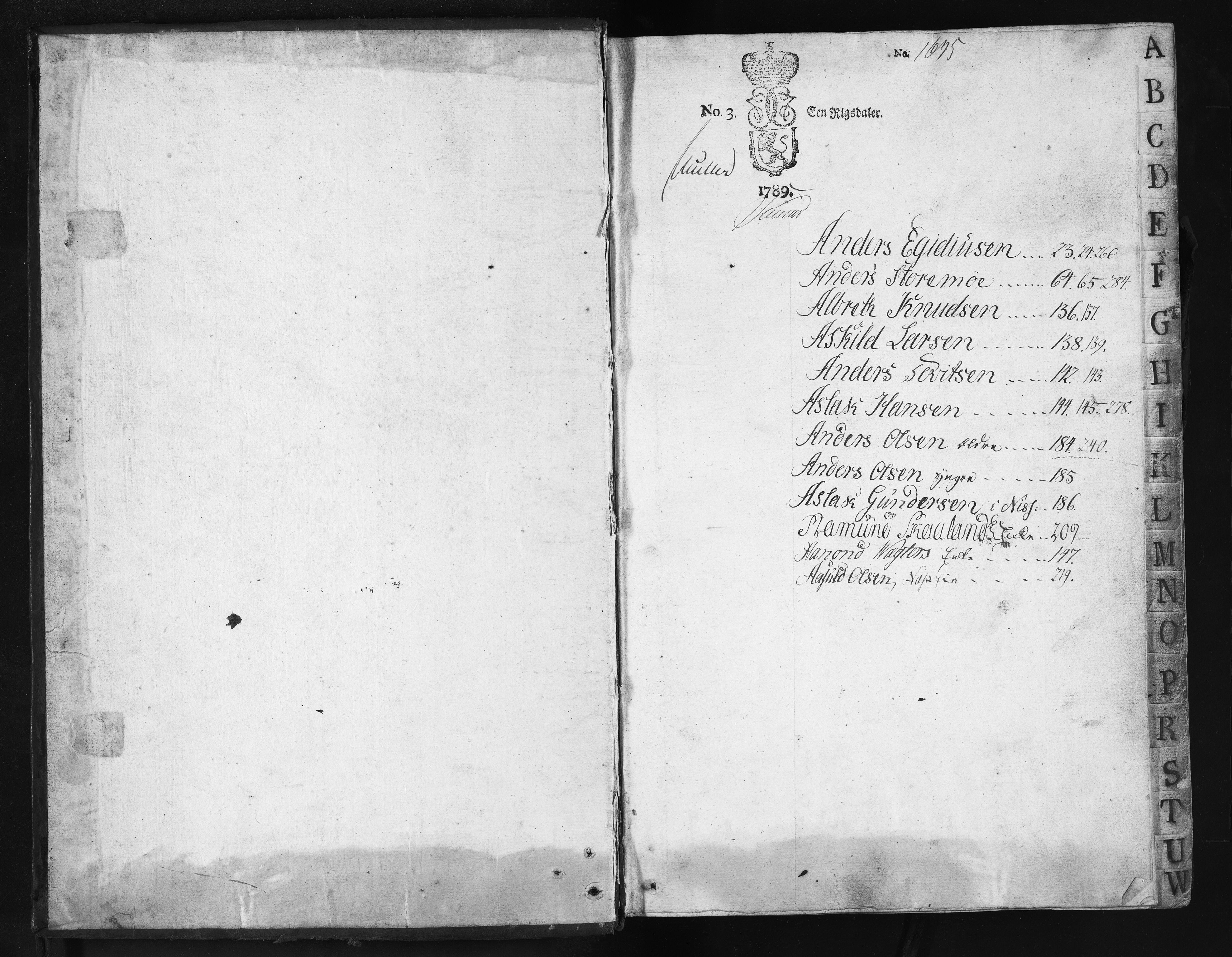 Baaseland Jernverk og Næs Jernverk, NESJ/NJM-001/01/01/L0170: Regnskap. Kontobøker. Verksbøker, 1790