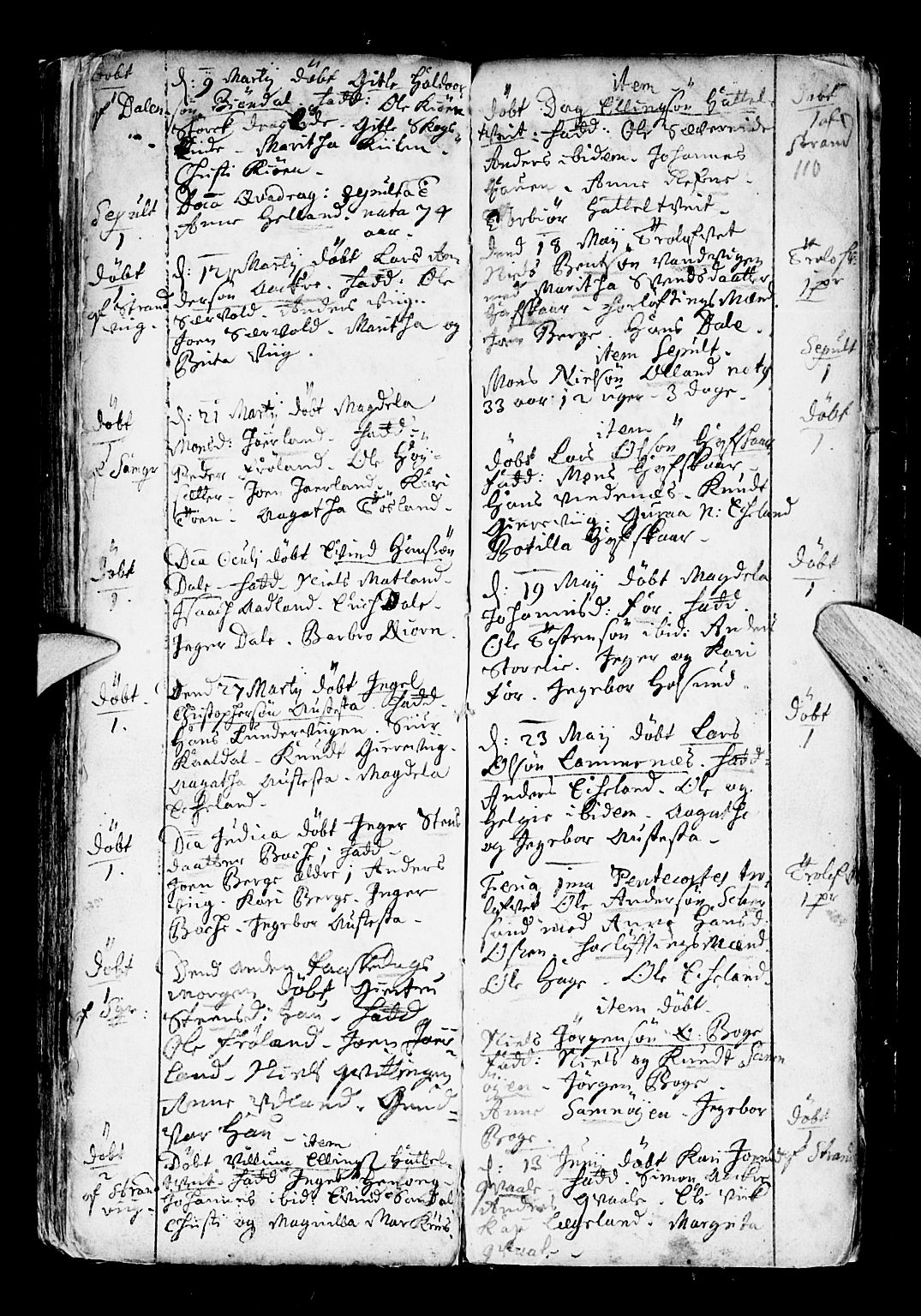 Os sokneprestembete, SAB/A-99929: Parish register (official) no. A 6, 1669-1719, p. 110