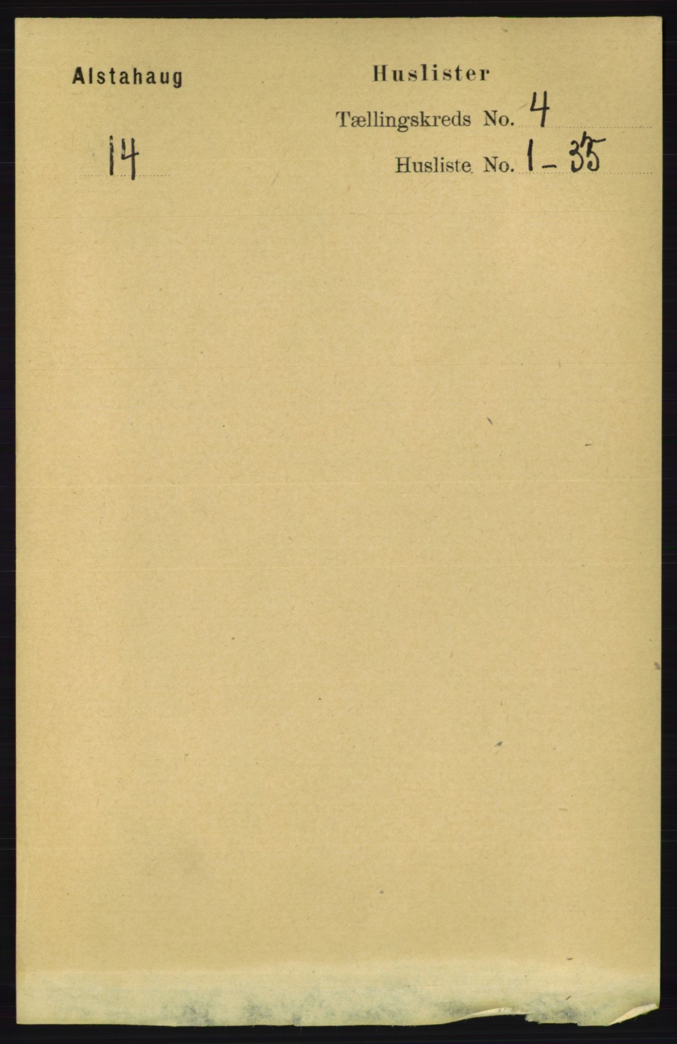 RA, 1891 census for 1820 Alstahaug, 1891, p. 1461