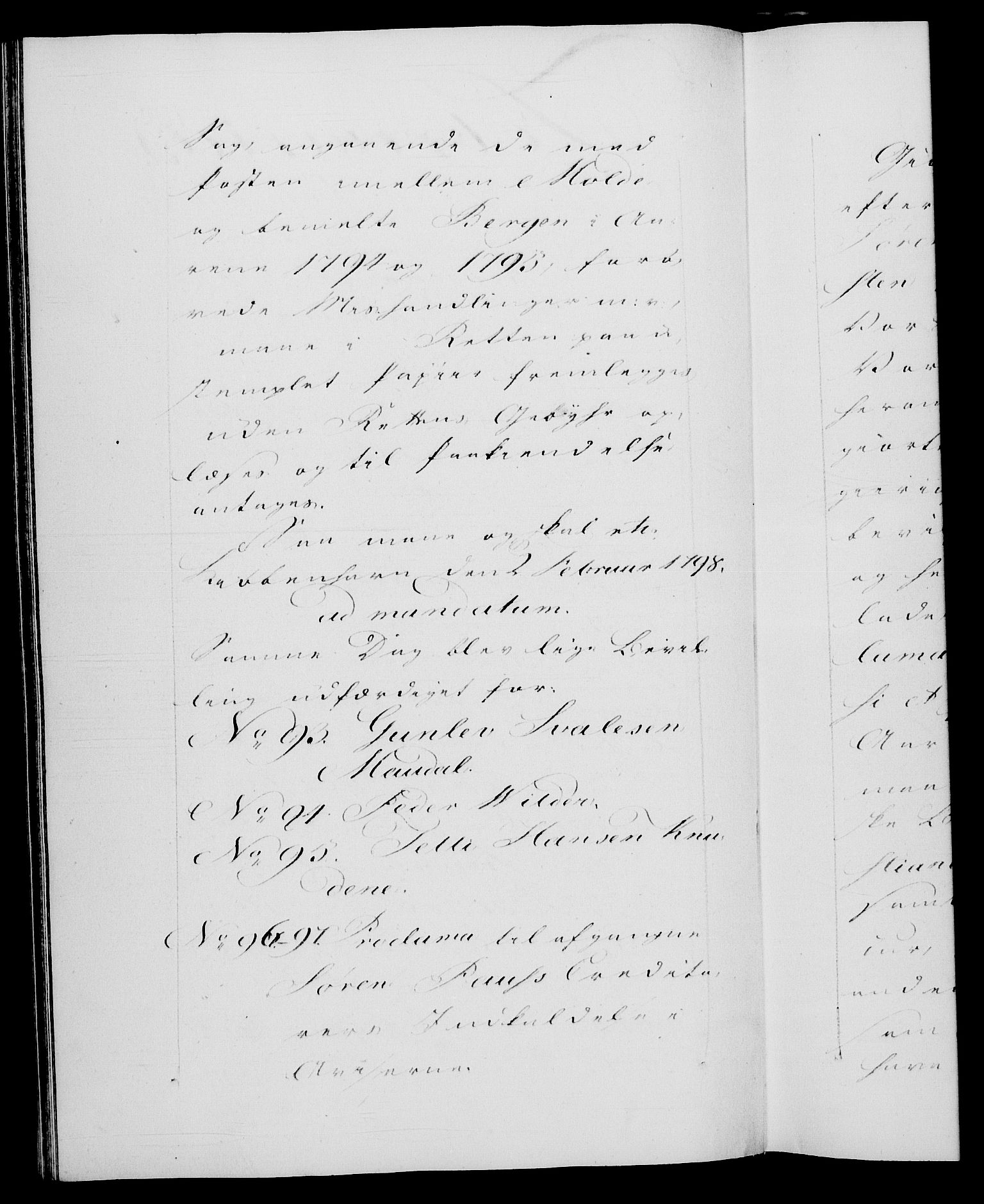 Danske Kanselli 1572-1799, RA/EA-3023/F/Fc/Fca/Fcaa/L0058: Norske registre, 1798, p. 100b