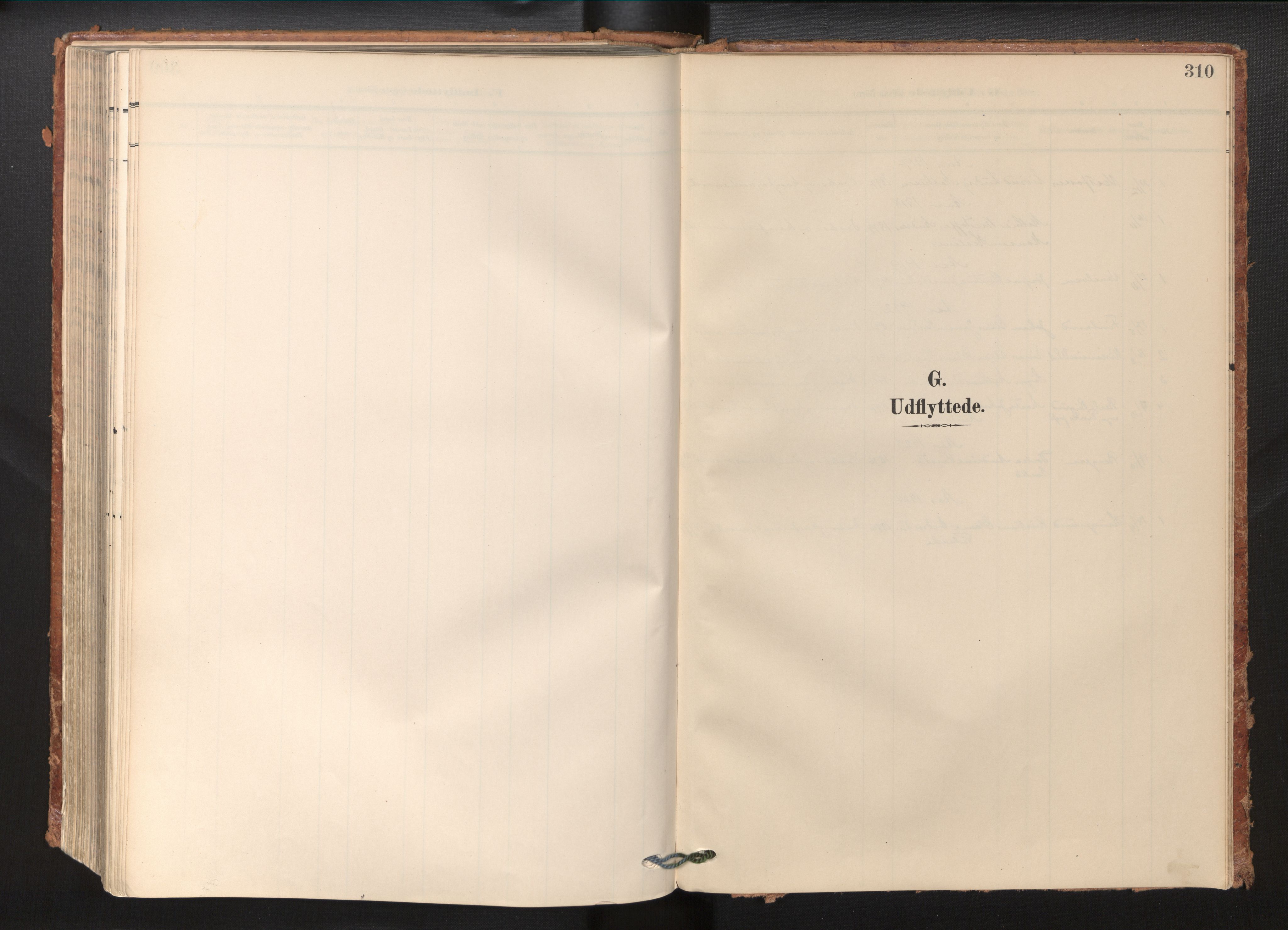 Gloppen sokneprestembete, SAB/A-80101/H/Haa/Haab/L0002: Parish register (official) no. B 2, 1906-1932, p. 309b-310a
