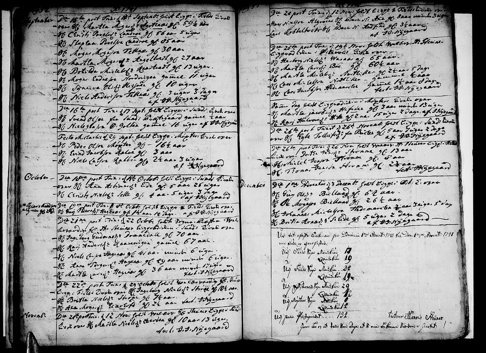 Sund sokneprestembete, AV/SAB-A-99930: Parish register (official) no. A 2, 1729-1769, p. 52-53