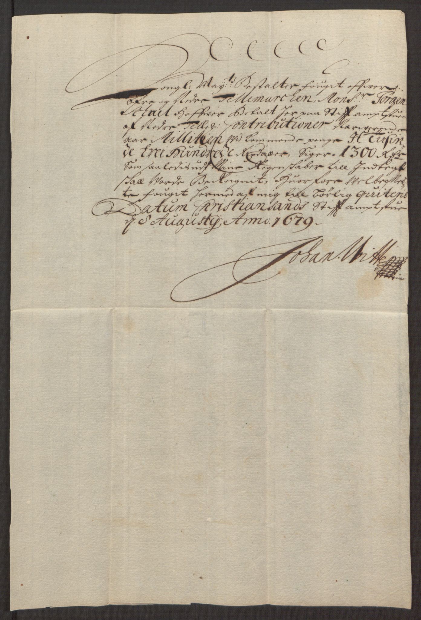 Rentekammeret inntil 1814, Reviderte regnskaper, Fogderegnskap, AV/RA-EA-4092/R35/L2072: Fogderegnskap Øvre og Nedre Telemark, 1679, p. 272