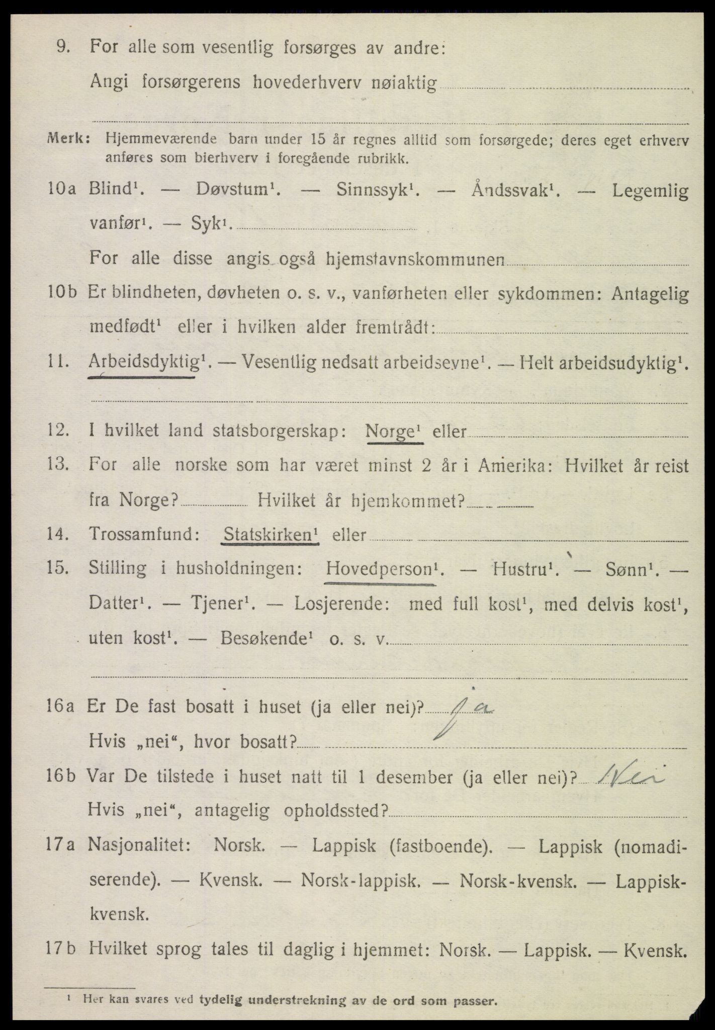 SAT, 1920 census for Otterøy, 1920, p. 1750