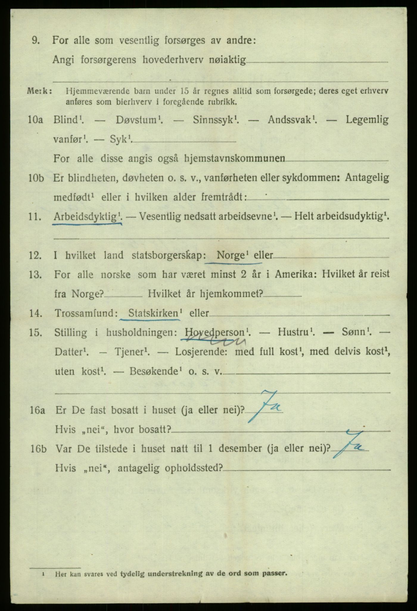 SAB, 1920 census for Hafslo, 1920, p. 5647