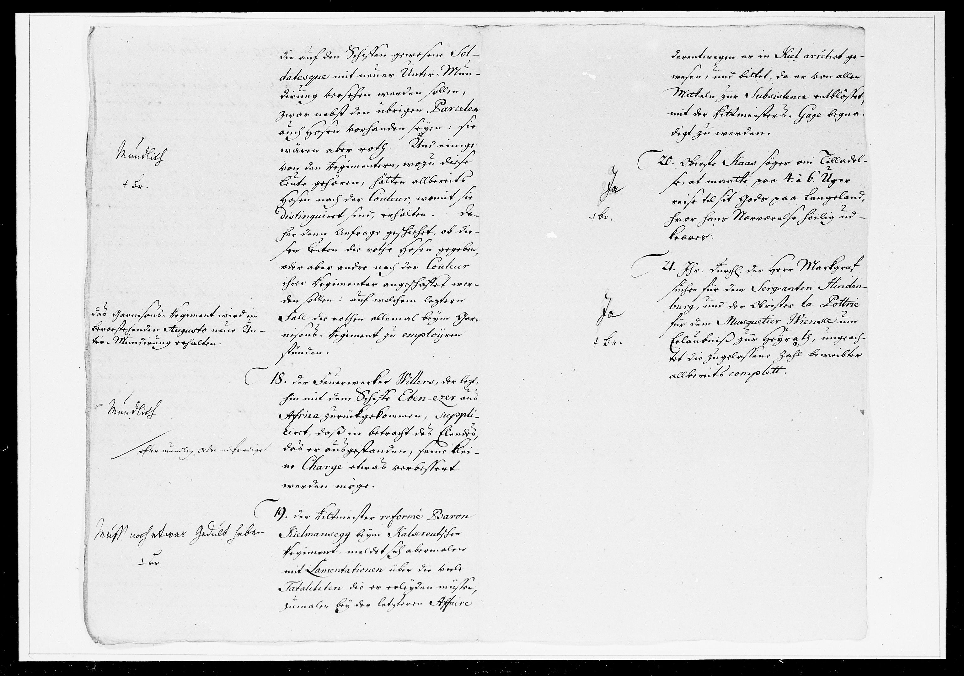 Krigskollegiet, Krigskancelliet, DRA/A-0006/-/1233-1240: Refererede sager, 1752, p. 26