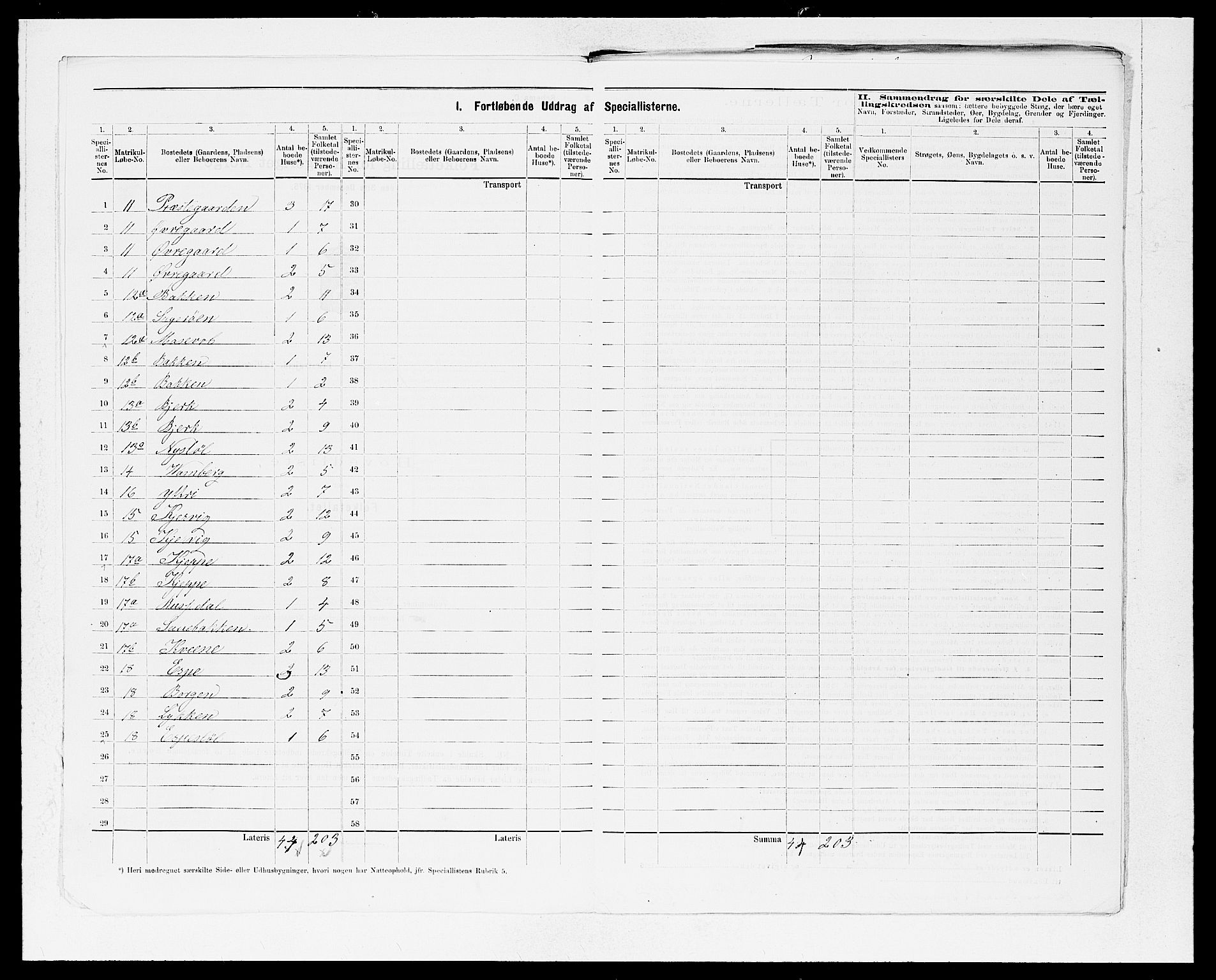 SAB, 1875 census for 1427P Jostedal, 1875, p. 5