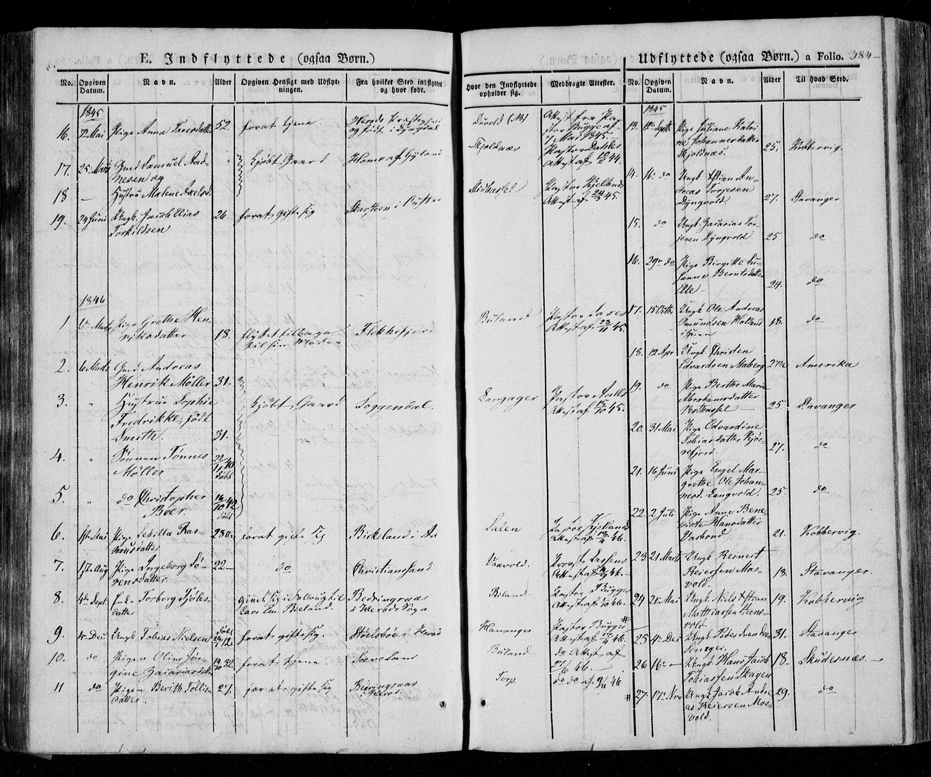 Lista sokneprestkontor, AV/SAK-1111-0027/F/Fa/L0009: Parish register (official) no. A 9, 1835-1846, p. 384