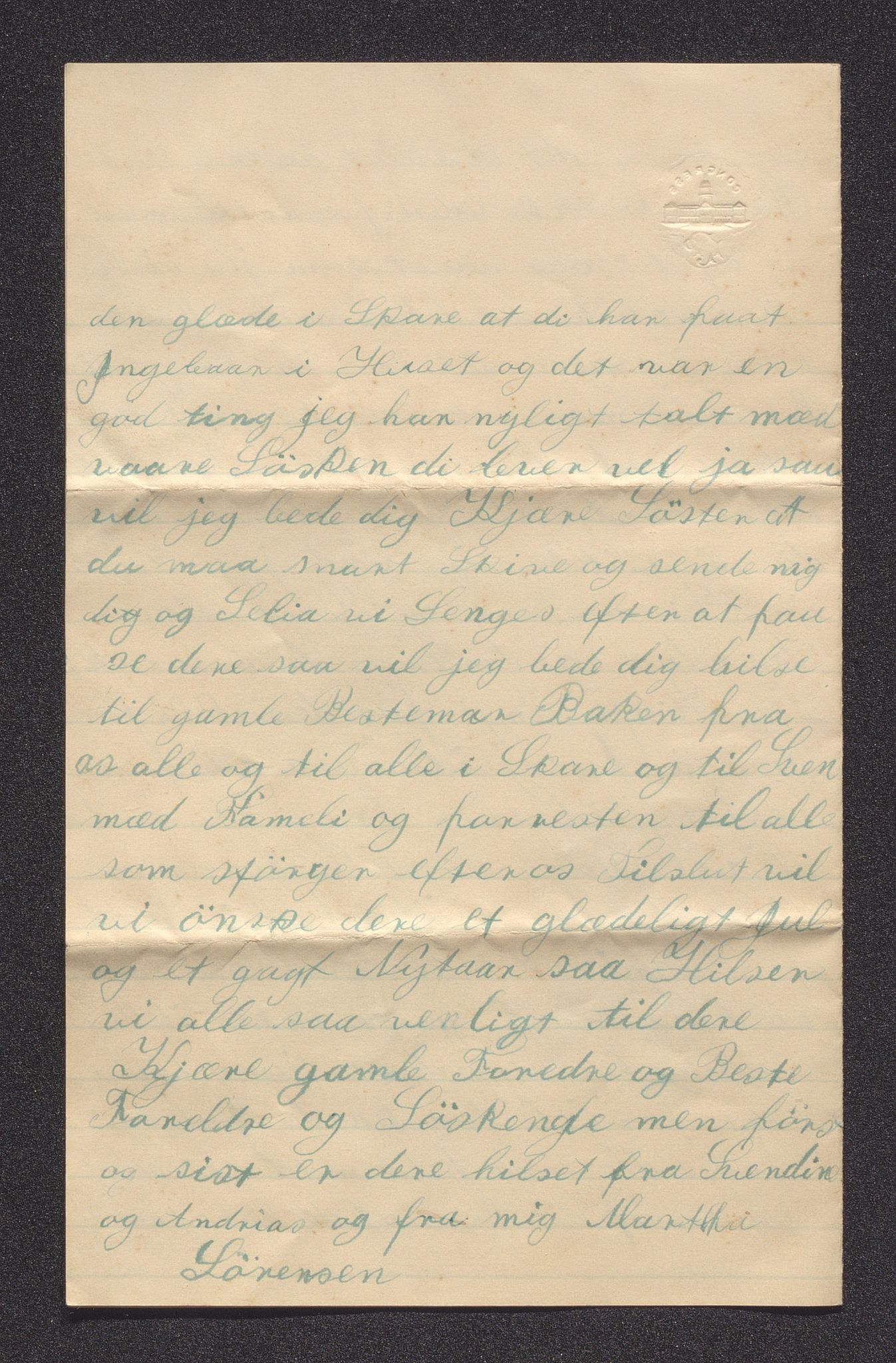 Pa 0273 - Amerikabrev fra Bjøravågen, AV/SAST-A-100411/Y/Ya/L0001: Brev, 1871-1930, p. 245