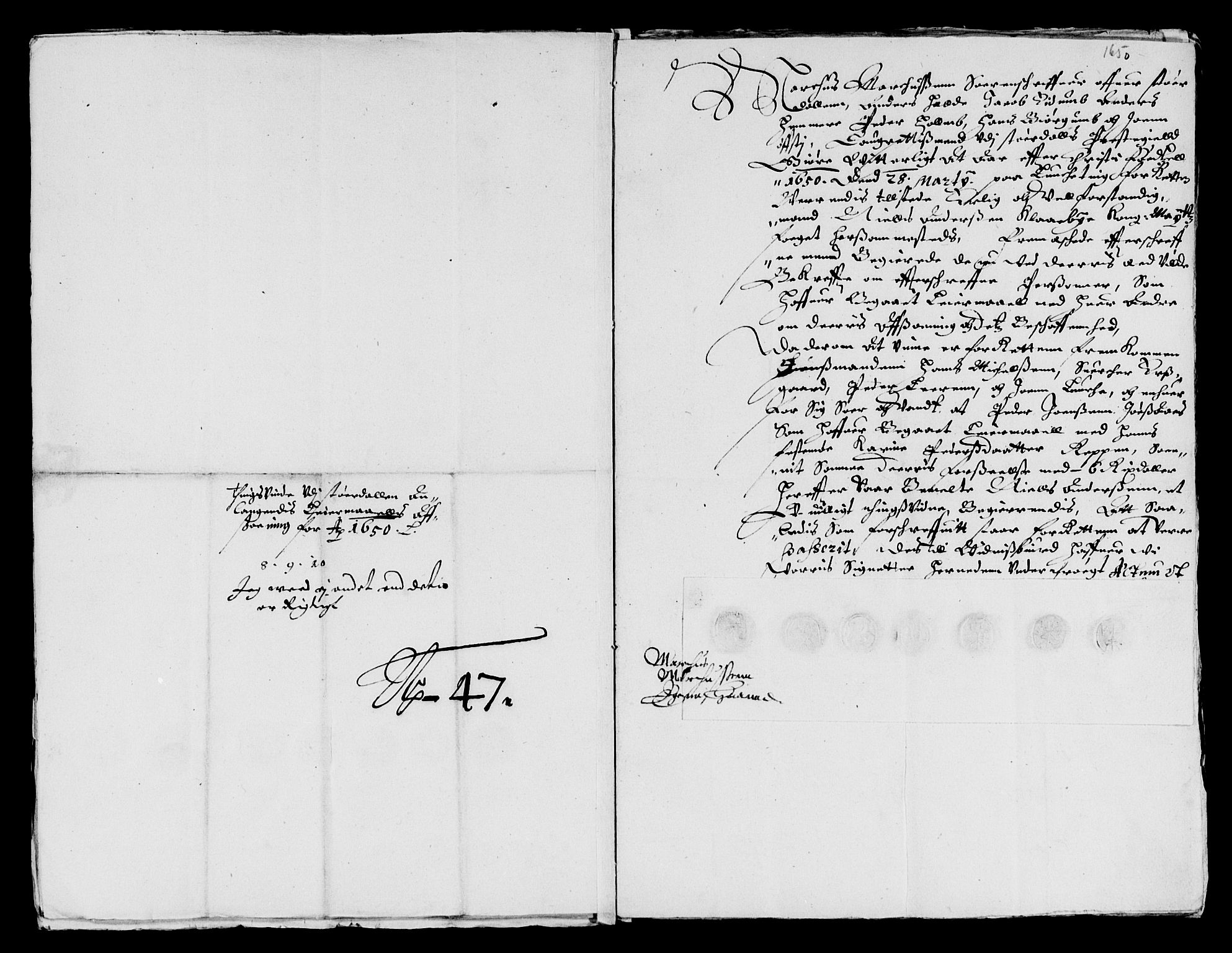 Rentekammeret inntil 1814, Reviderte regnskaper, Lensregnskaper, AV/RA-EA-5023/R/Rb/Rbw/L0095: Trondheim len, 1649-1650