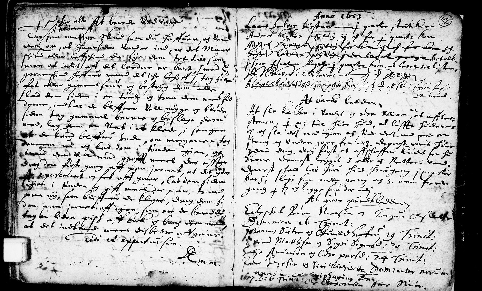 Heddal kirkebøker, SAKO/A-268/F/Fa/L0001: Parish register (official) no. I 1, 1648-1699, p. 92