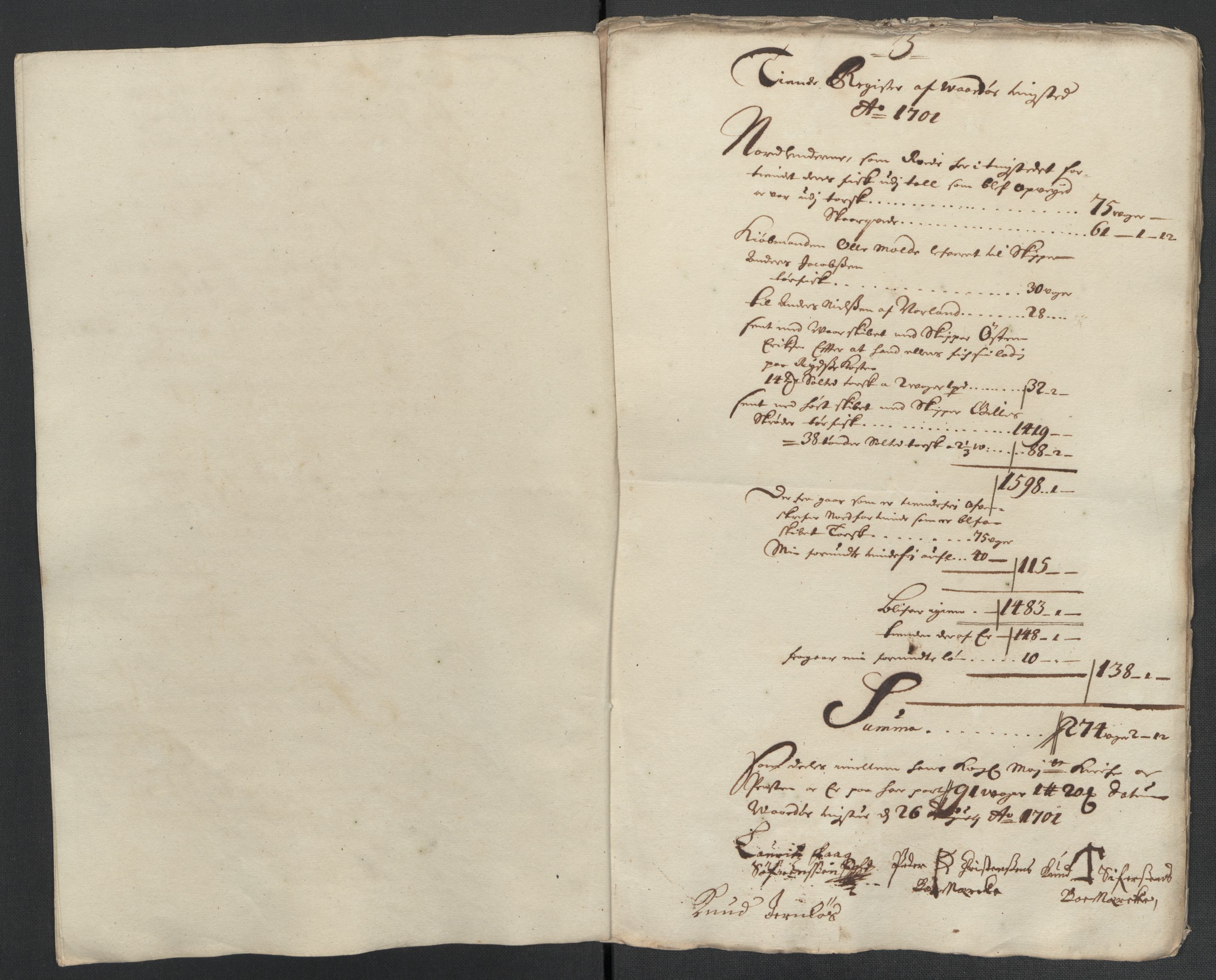 Rentekammeret inntil 1814, Reviderte regnskaper, Fogderegnskap, RA/EA-4092/R69/L4852: Fogderegnskap Finnmark/Vardøhus, 1701-1704, p. 54