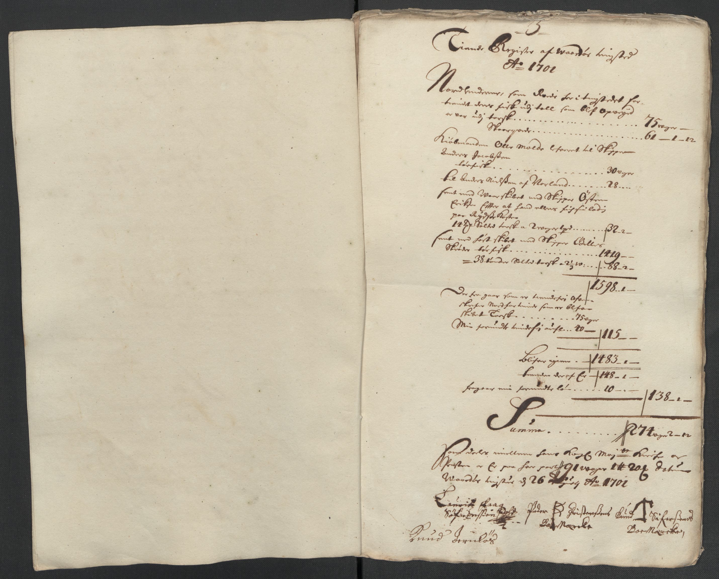 Rentekammeret inntil 1814, Reviderte regnskaper, Fogderegnskap, AV/RA-EA-4092/R69/L4852: Fogderegnskap Finnmark/Vardøhus, 1701-1704, p. 54