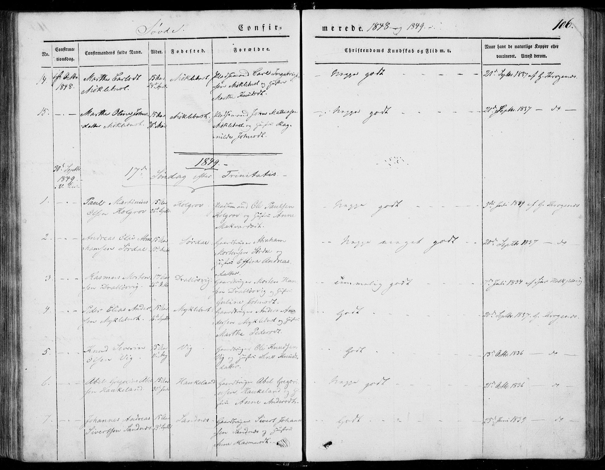 Ministerialprotokoller, klokkerbøker og fødselsregistre - Møre og Romsdal, AV/SAT-A-1454/502/L0023: Parish register (official) no. 502A01, 1844-1873, p. 106