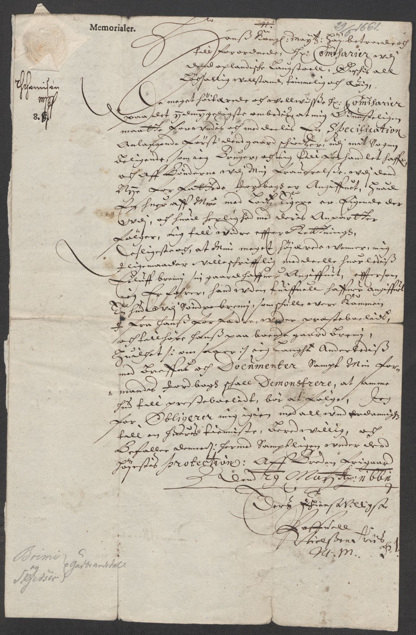 Riksarkivets diplomsamling, AV/RA-EA-5965/F15/L0012: Prestearkiv - Oppland, 1584-1794, p. 132