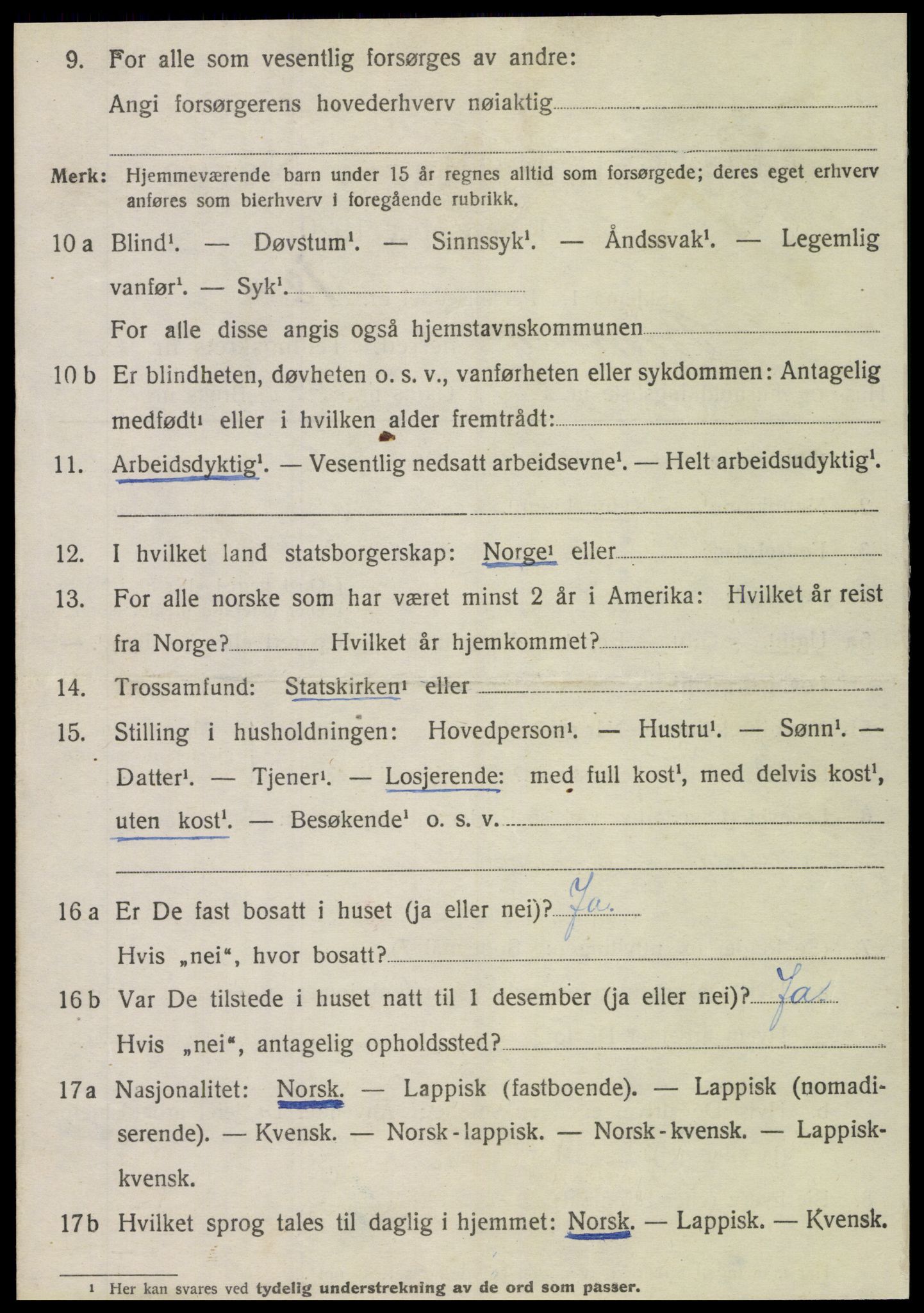 SAT, 1920 census for Brønnøy, 1920, p. 7047