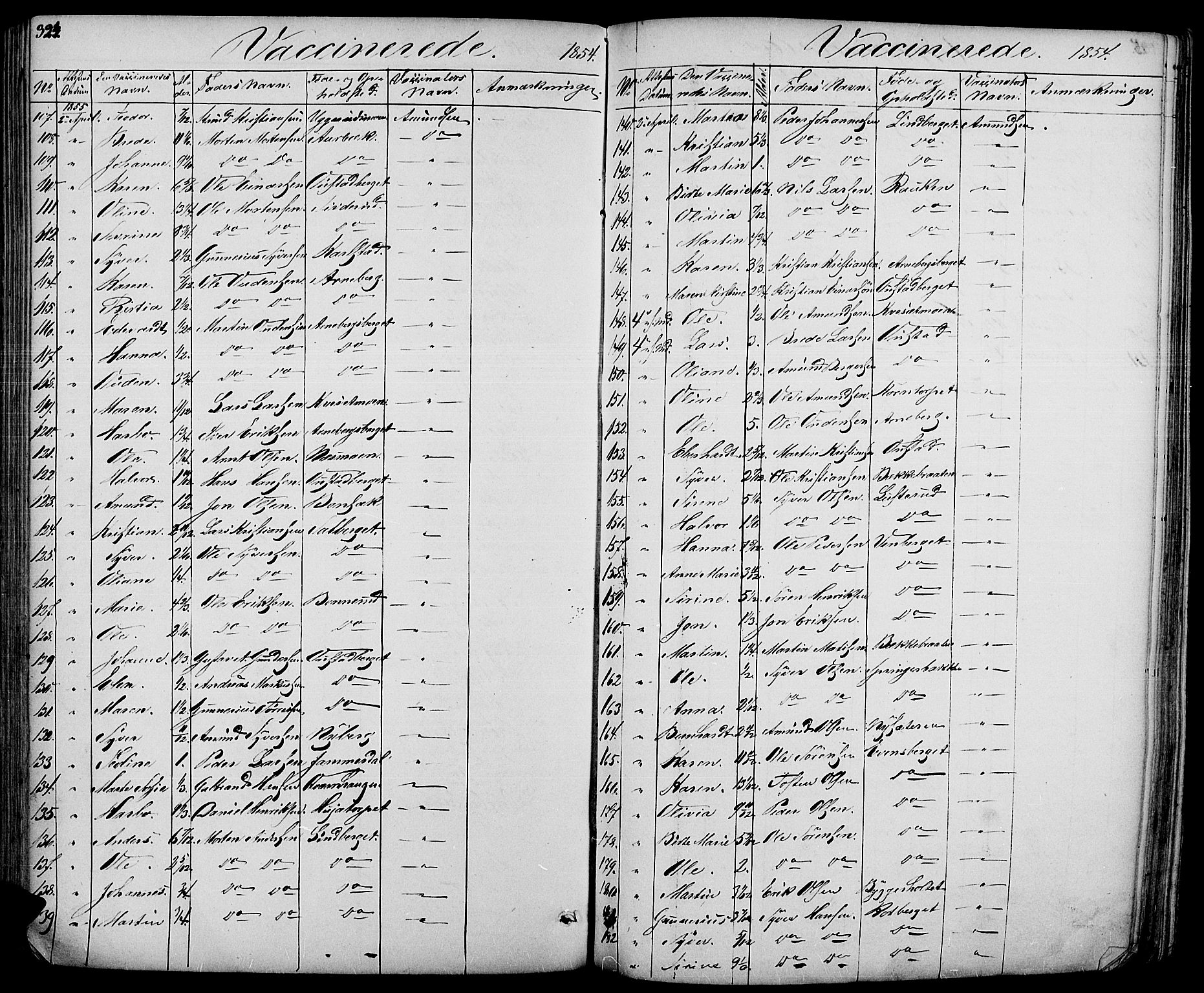 Hof prestekontor, SAH/PREST-038/H/Ha/Haa/L0007: Parish register (official) no. 7, 1841-1848, p. 324