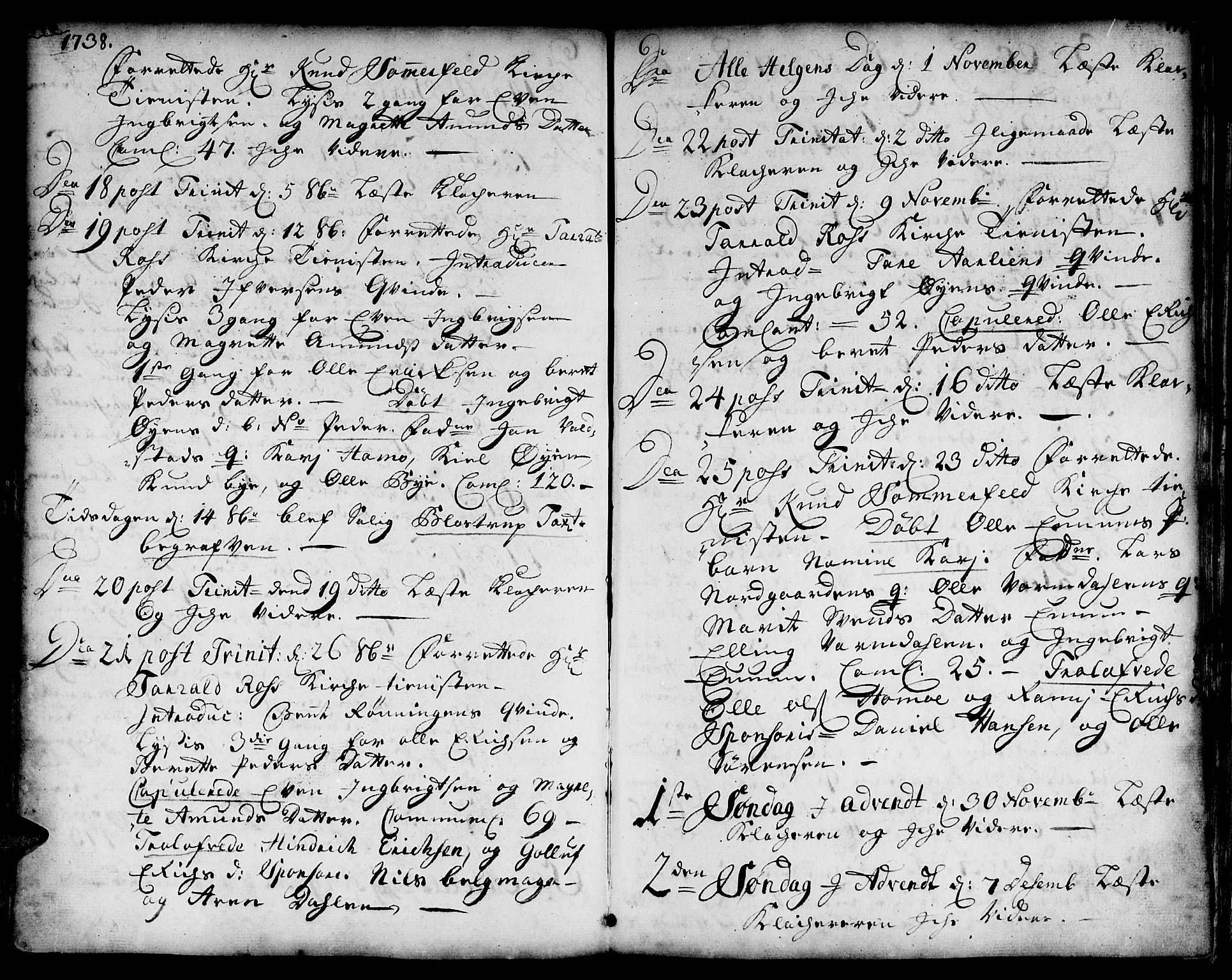 Ministerialprotokoller, klokkerbøker og fødselsregistre - Sør-Trøndelag, AV/SAT-A-1456/671/L0839: Parish register (official) no. 671A01, 1730-1755, p. 176-177