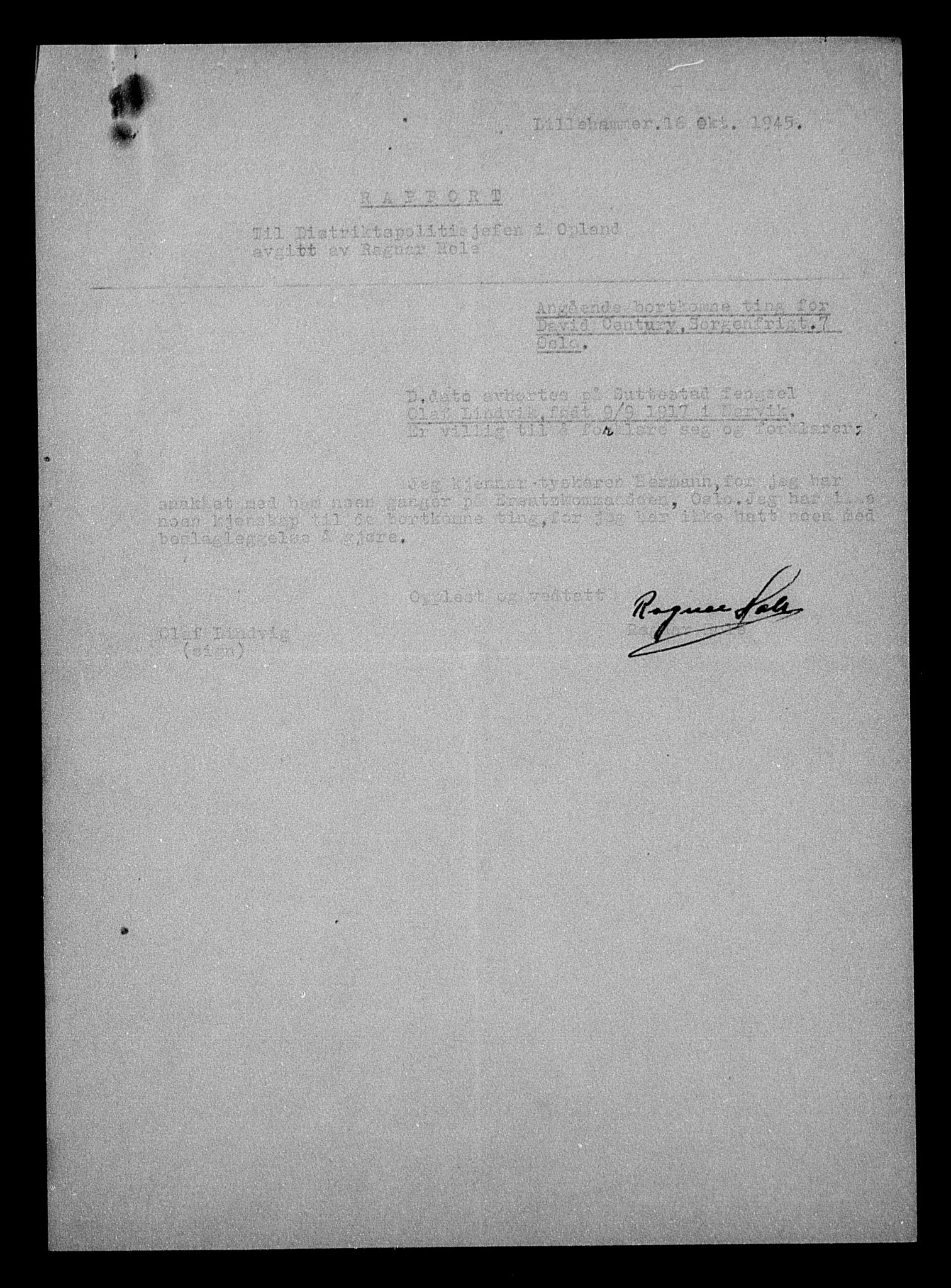 Justisdepartementet, Tilbakeføringskontoret for inndratte formuer, AV/RA-S-1564/H/Hc/Hcc/L0928: --, 1945-1947, p. 158